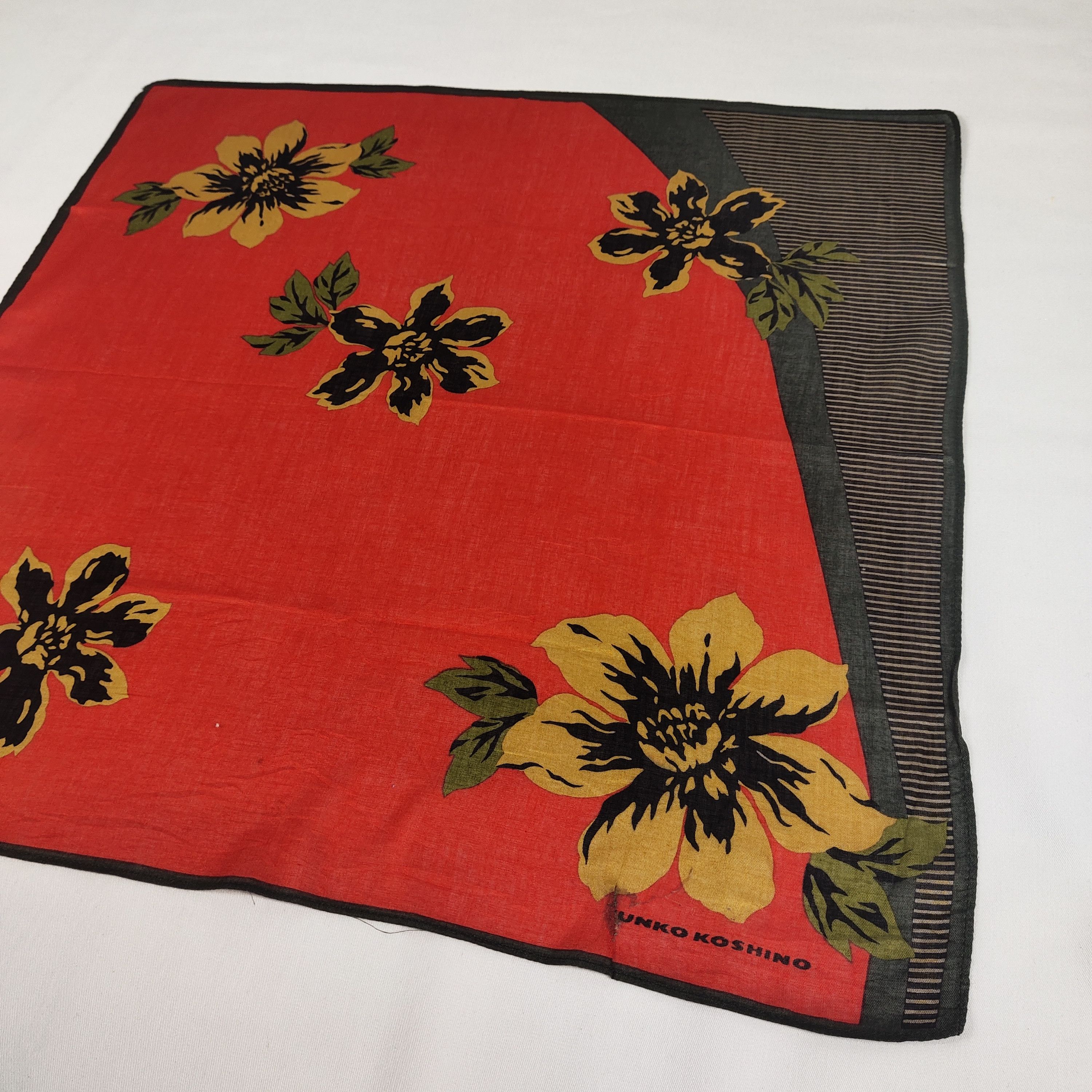 Mr. Junko × Vintage Junko Koshino Handkerchief / Neckerchief / Bandana FZ393 Size ONE SIZE - 4 Thumbnail