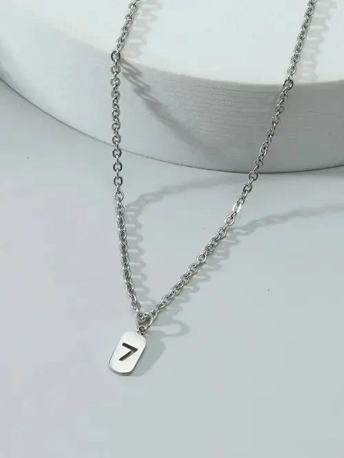 Jewelry Retro Punk Minimal Vintage Chain Necklace Stainless Steel Size ONE SIZE - 2 Thumbnail