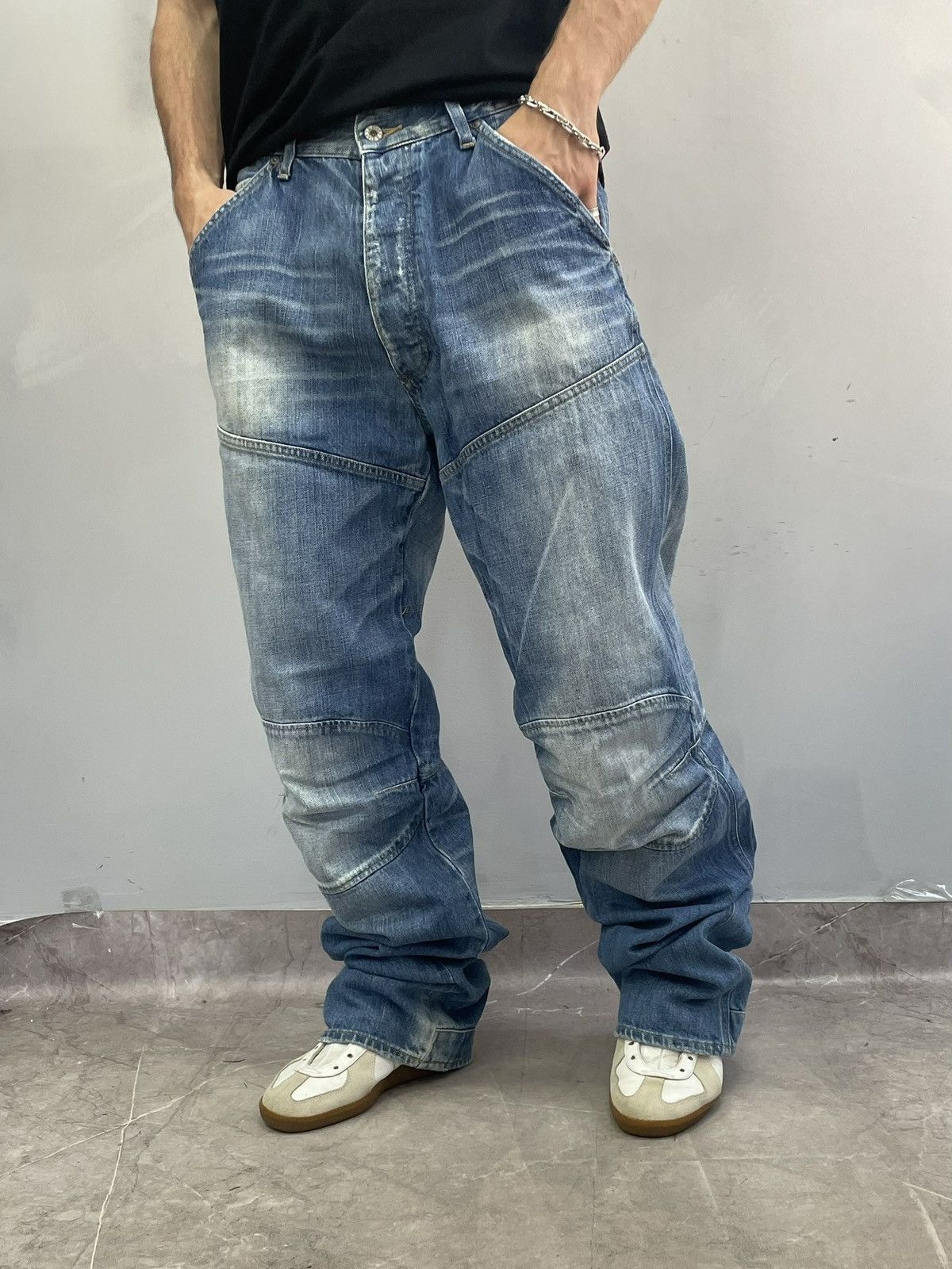 G-Star G-star Raw Denim Blue Jeans Vintage baggy y2k Style Pants Size US 36 / EU 52 - 6 Thumbnail