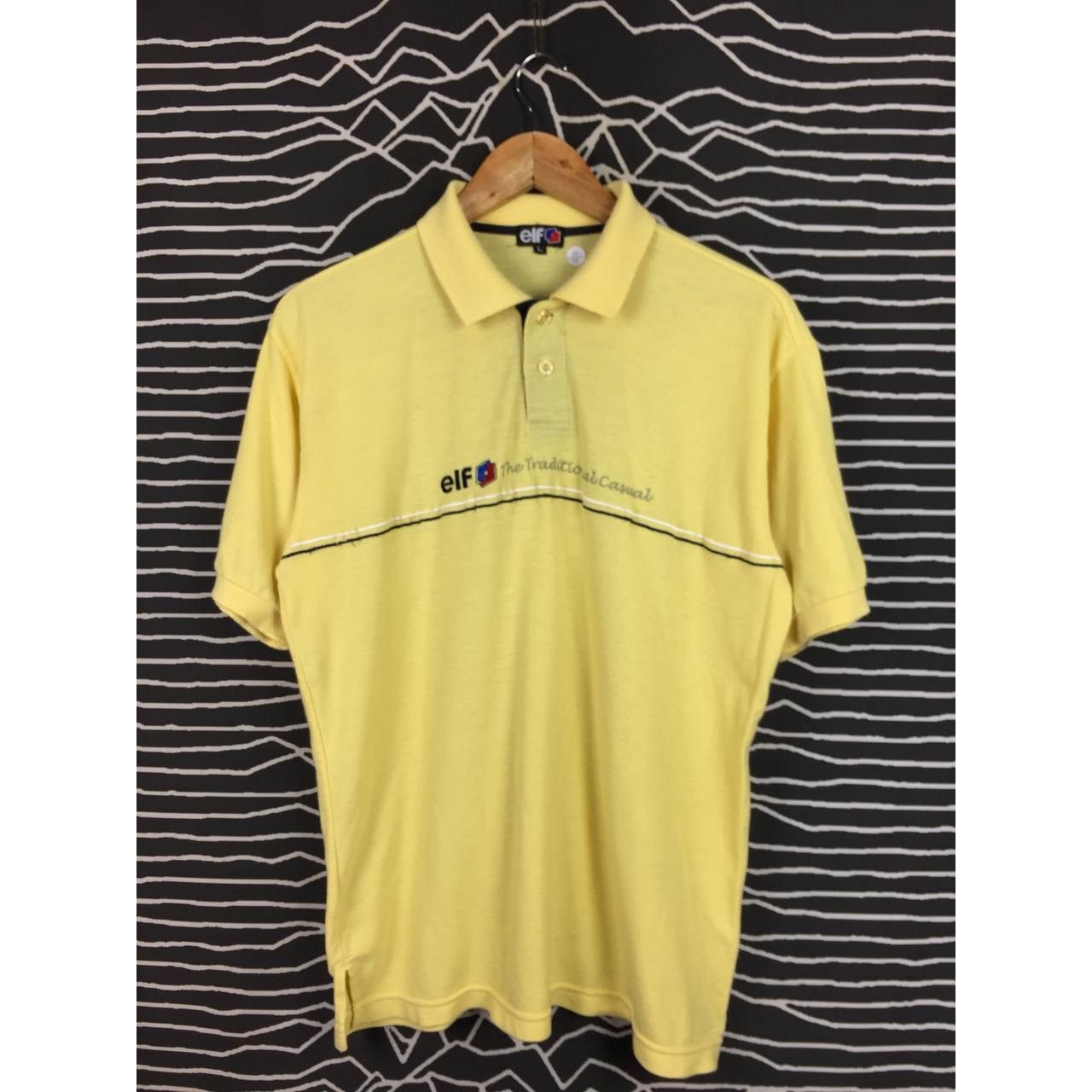 Vintage Vtg ELF Motor Oil The Traditional Casual Promo Polo Tee Size US L / EU 52-54 / 3 - 1 Thumbnail