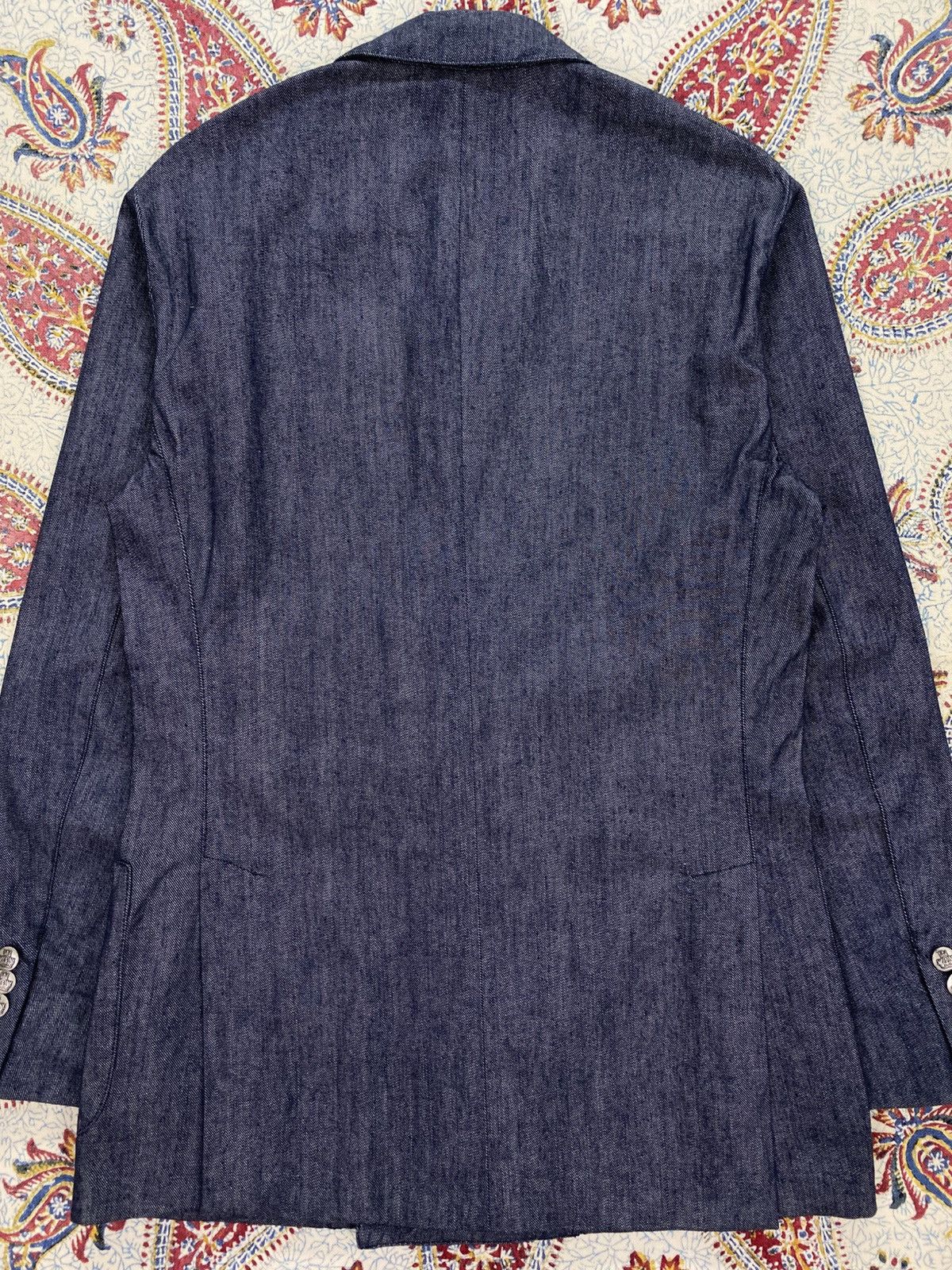 Lardini Lardini Double Breasted Denim Jacket Size US XS / EU 42 / 0 - 4 Thumbnail