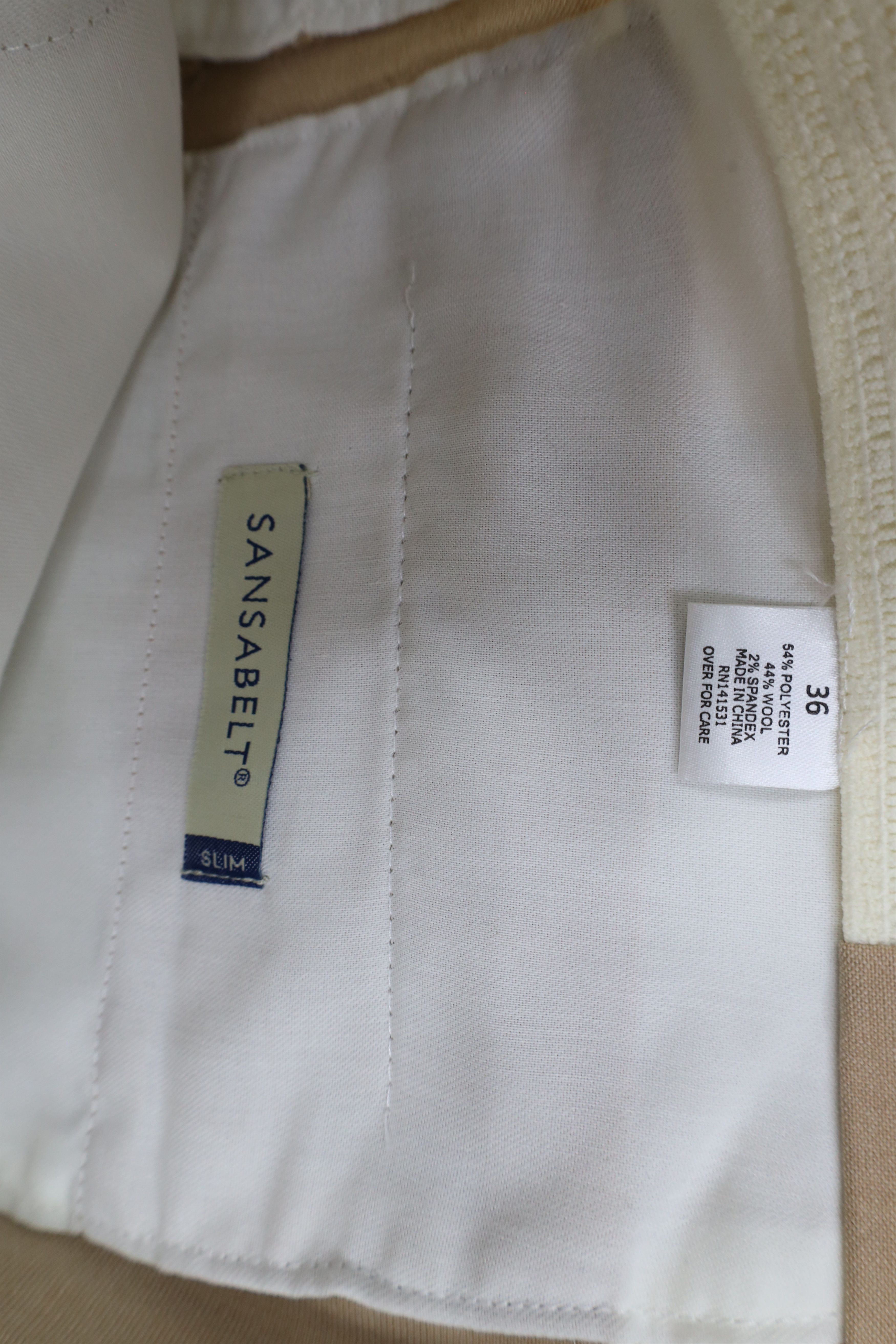 Vintage Deadstock Vintage 90s Streetwear Slim Chino Pants Beige Size US 36 / EU 52 - 9 Thumbnail
