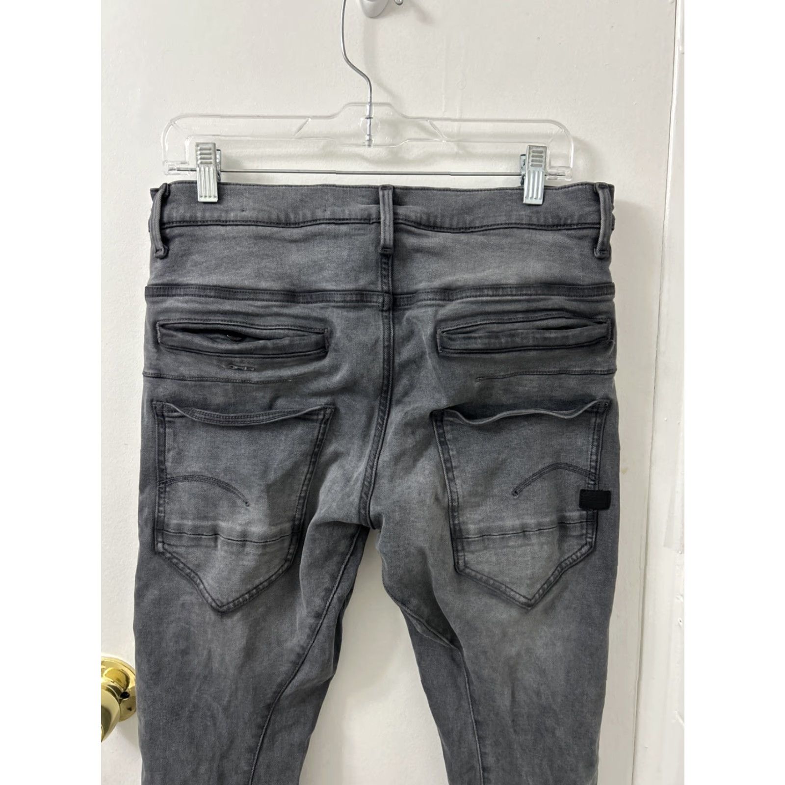 Vintage G-Star RAW Jeans Slim 30x30 Gray D Staq 3D Premium Italian Denim Cotton Mens Regular Slim Fit Pants Jeans Gray Size US 30 / EU 46 - 7 Thumbnail
