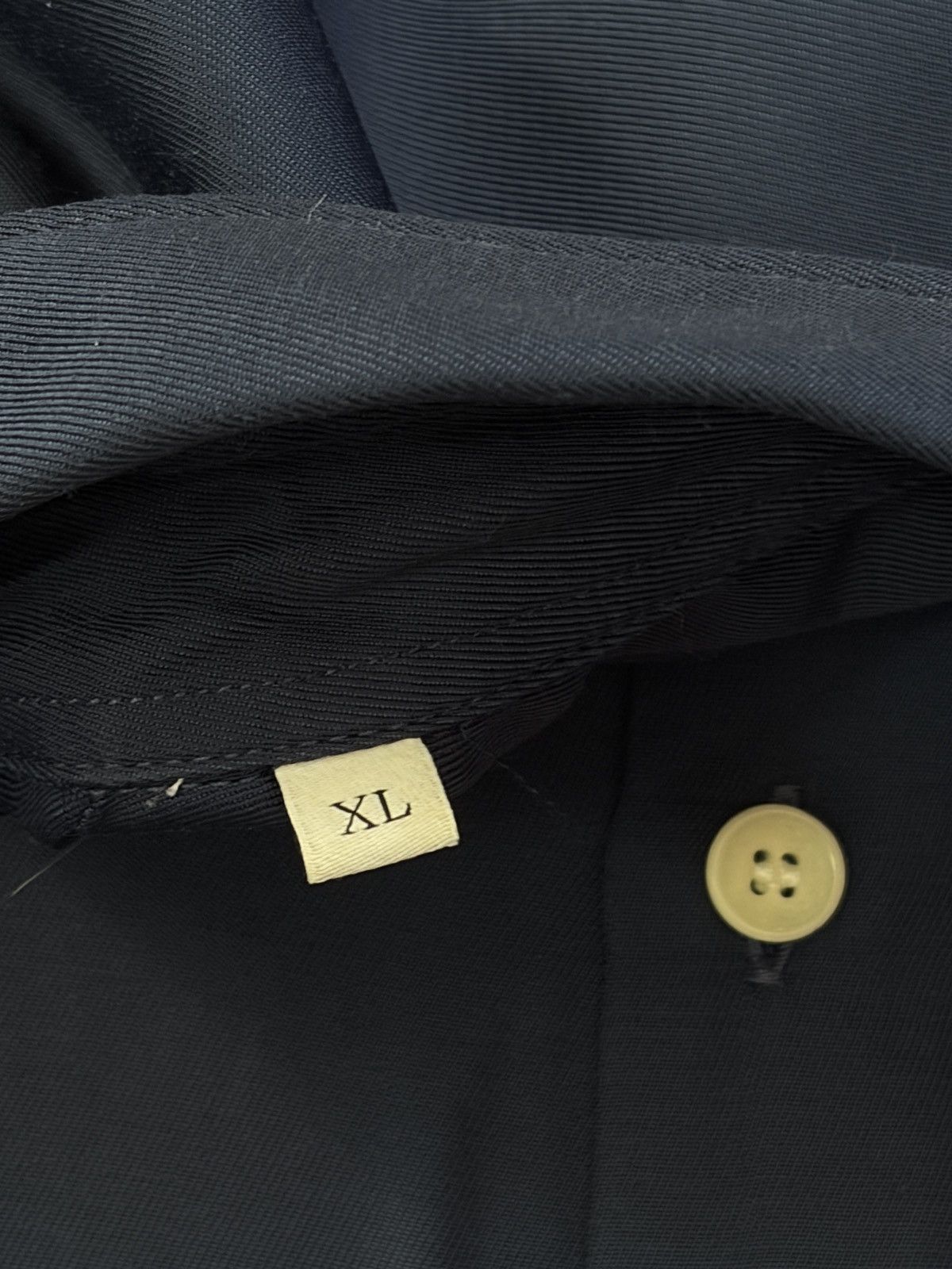 Sandro Sandro Paris Navy Blue Viscose Short Sleeve Shirt XL Size US M / EU 48-50 / 2 - 5 Thumbnail