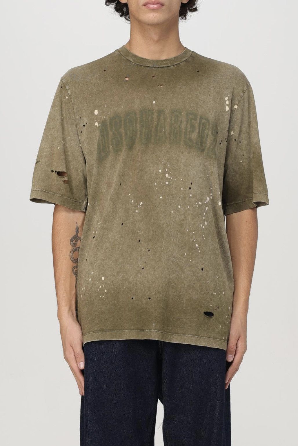Dsquared2 Description DSQUARED2 Distorted logo-print relaxed-fit Large Size US L / EU 52-54 / 3 - 3 Thumbnail