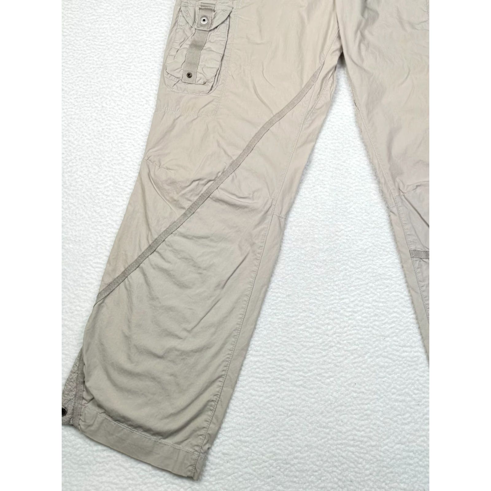 Gap VINTAGE Gap Paratrooper Cargo Pants Beige Mens 2XL Fits 42x33 Beige Hiking Size US 39 - 3 Thumbnail
