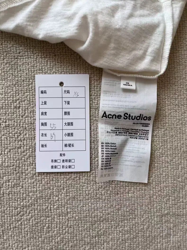 Acne Studios Acne Studios Face Expression Bear Print Crewneck Short Sle Size US XS / EU 42 / 0 - 4 Thumbnail