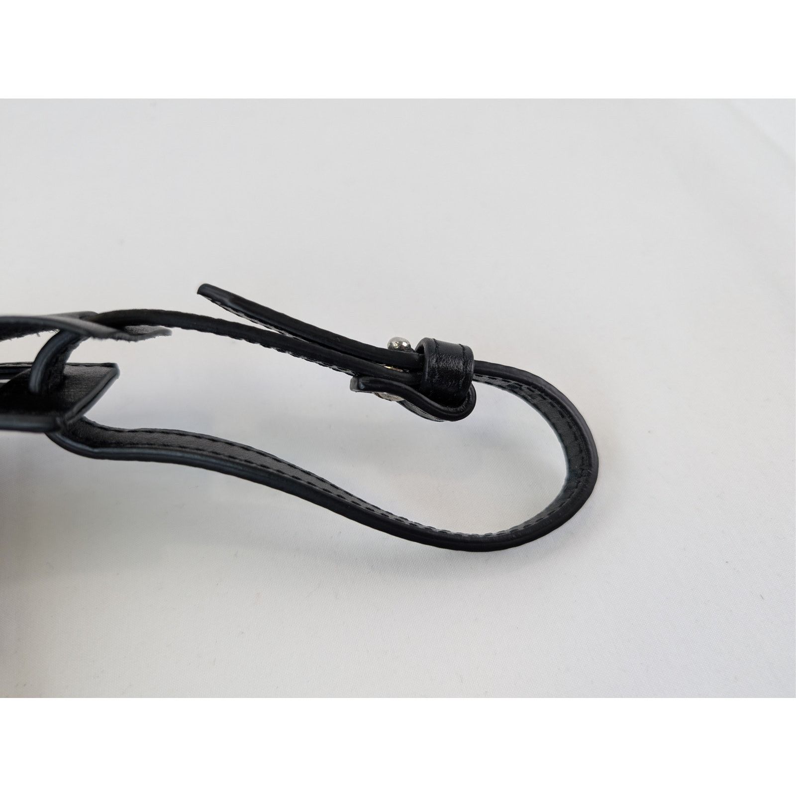 Off-White o1rshd1 Size: OS / Leather Luggage Tag in Black Size ONE SIZE - 10 Thumbnail