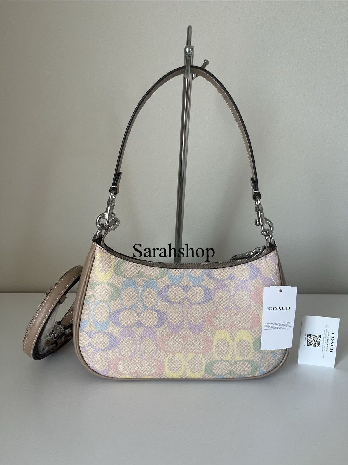 Coach Coach Teri Shoulder Bag In Rainbow Signature Canvas Size ONE SIZE - 3 Thumbnail