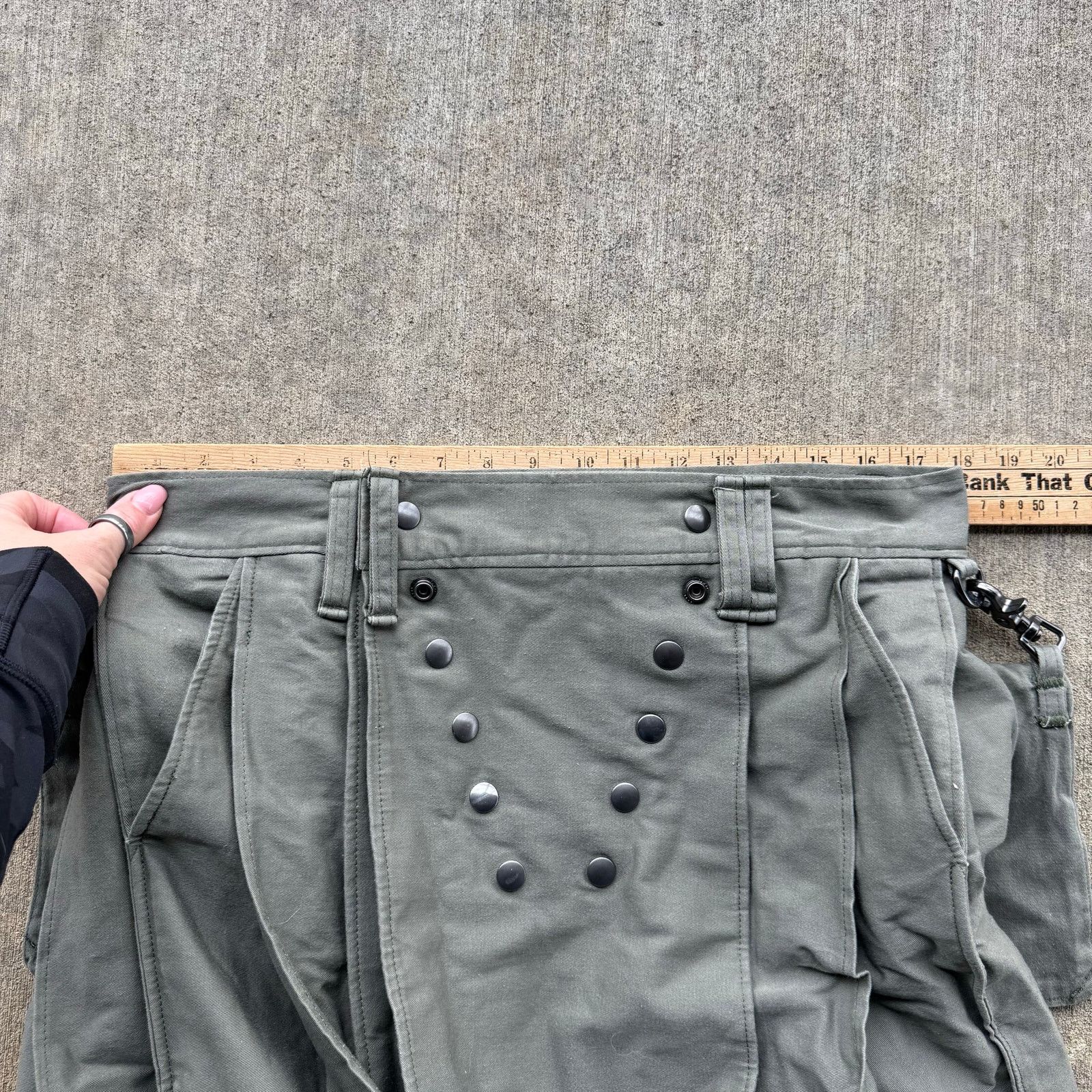 Vintage Utility Tactical Canvas Kilt Utilikilt Tandy Snap Cargo 36" Size US 36 / EU 52 - 5 Thumbnail