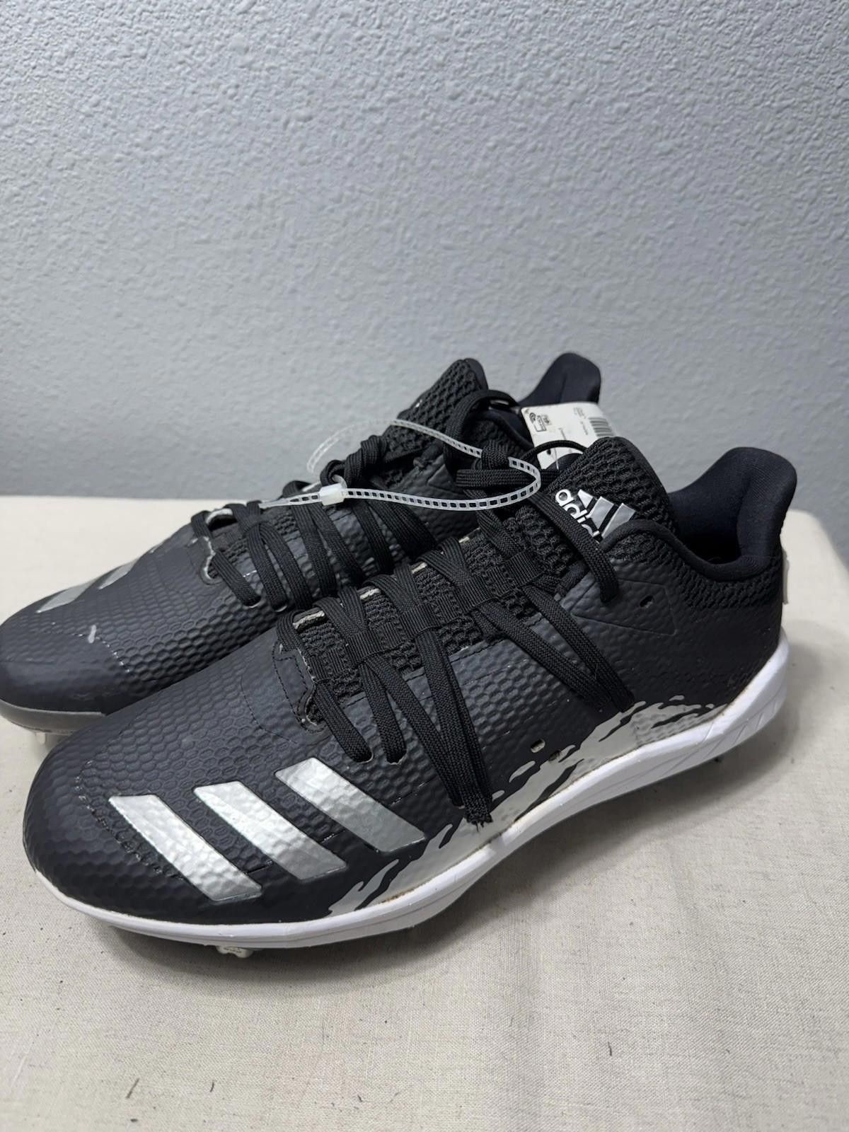 Adidas Adidas Afterburner 6 Speed Trap Black Baseball Men's 8 Size ONE SIZE - 2 Thumbnail