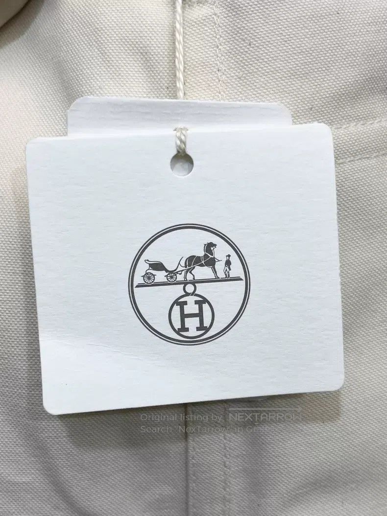 Hermes Hermes White denim jacket Size XS / US 0-2 / IT 36-38 - 4 Thumbnail