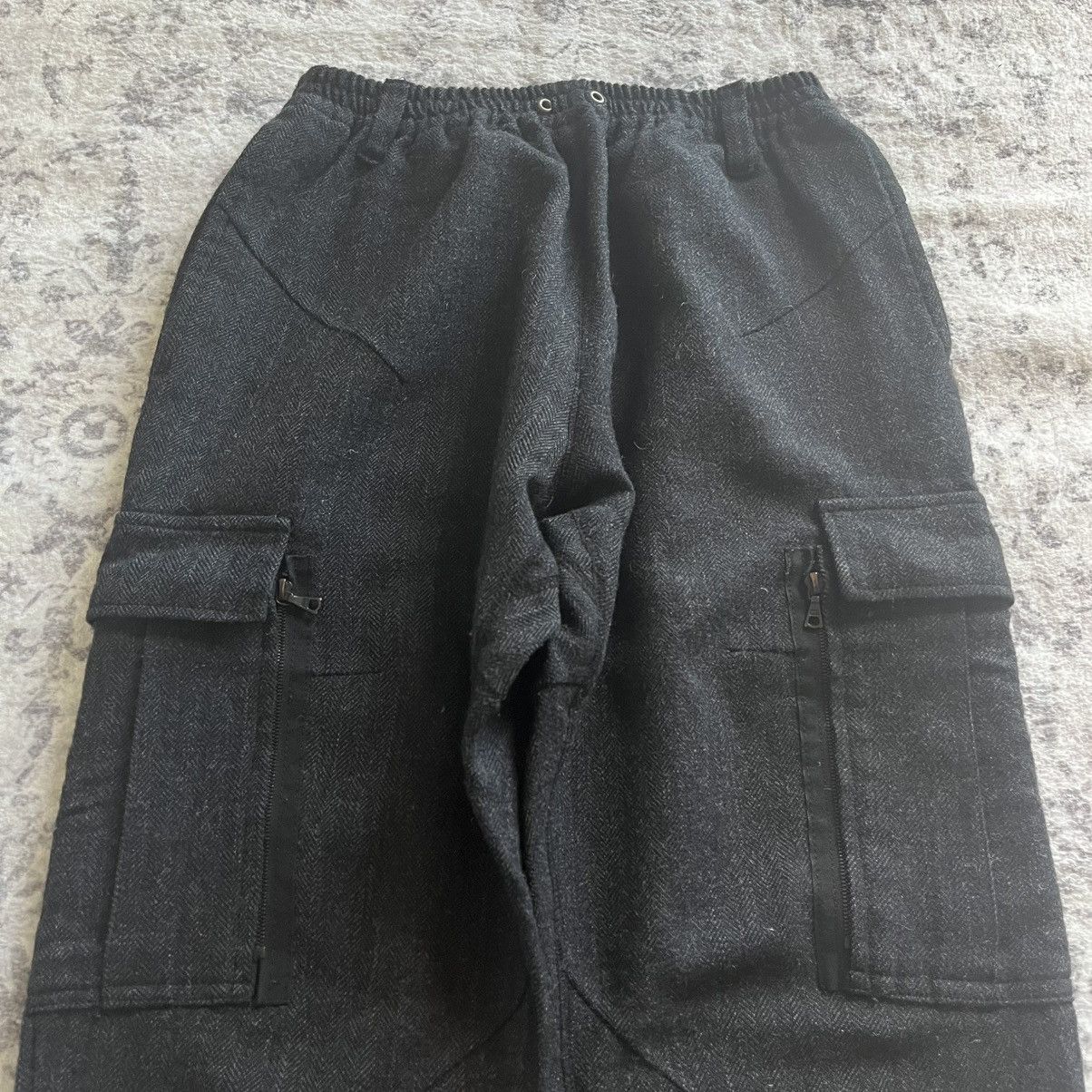 Undercover Undercover AW05 Lightning Bolt Wool Knit Cargo Sweatpants Size US 28 / EU 44 - 3 Thumbnail