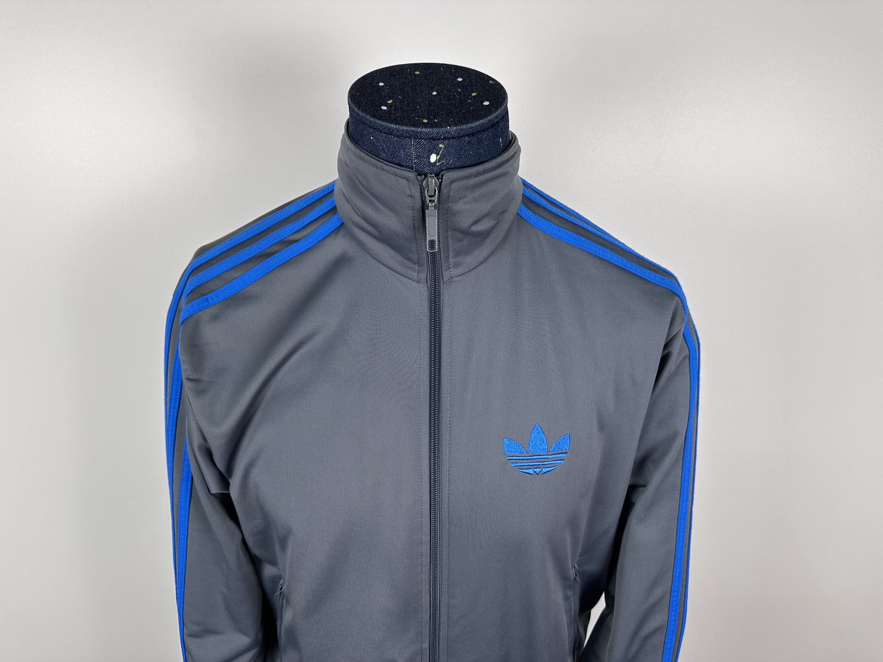 Adidas × Vintage Adidas Originals Gray Firebird Track Tracksuit Top Jacket Size US S / EU 44-46 / 1 - 4 Thumbnail