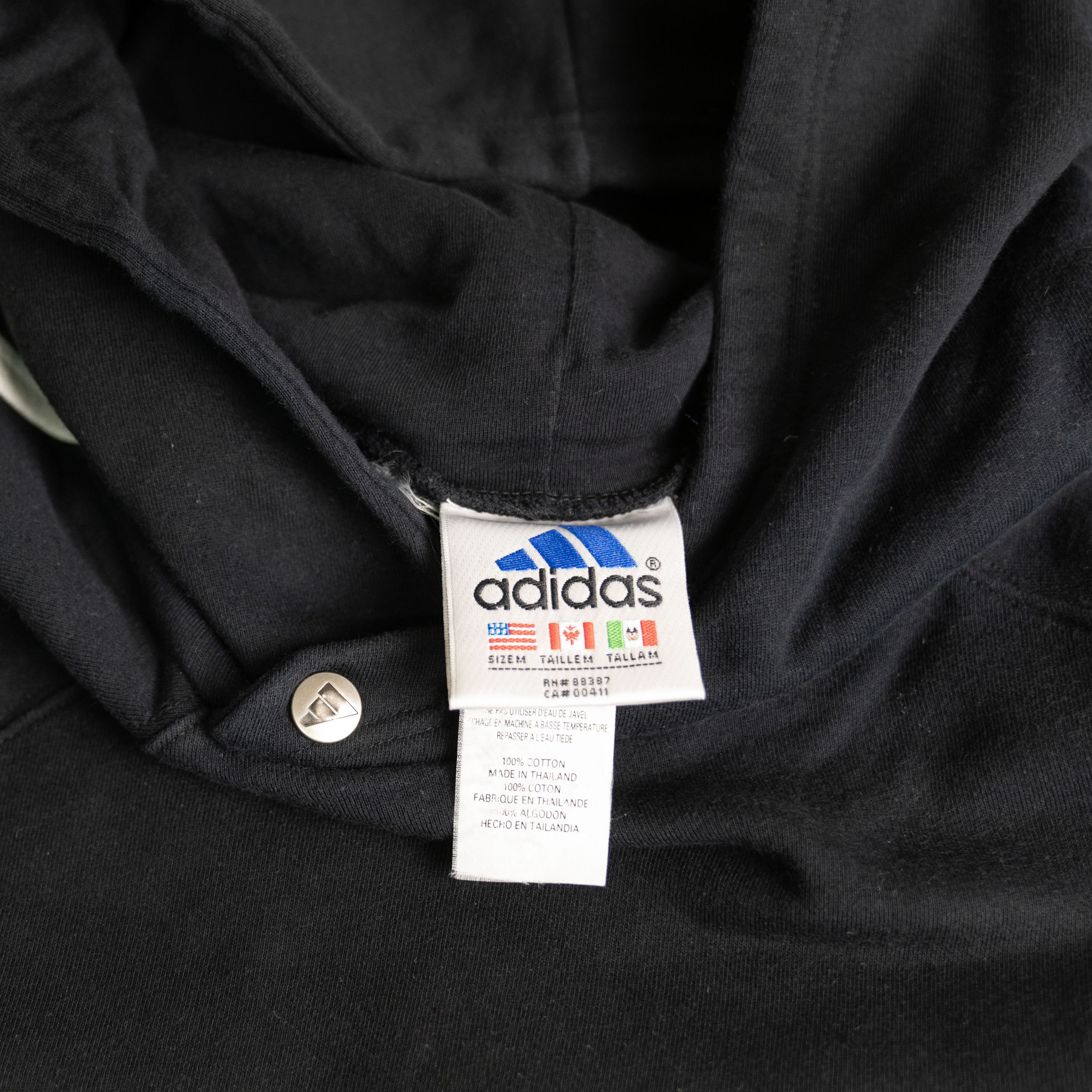 Adidas × Vintage Vintage 1990's Adidas Cropped Hoodie Size US M / EU 48-50 / 2 - 3 Thumbnail