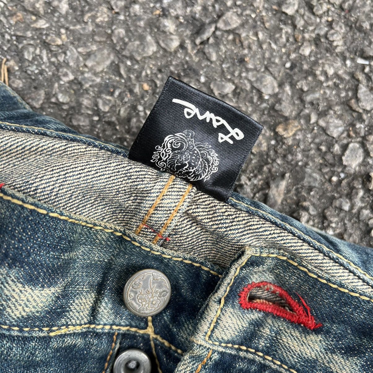 Japanese Brand Japanese Selvedge Denim Rusty Distressed Red Line Jeans Size US 34 / EU 50 - 12 Thumbnail