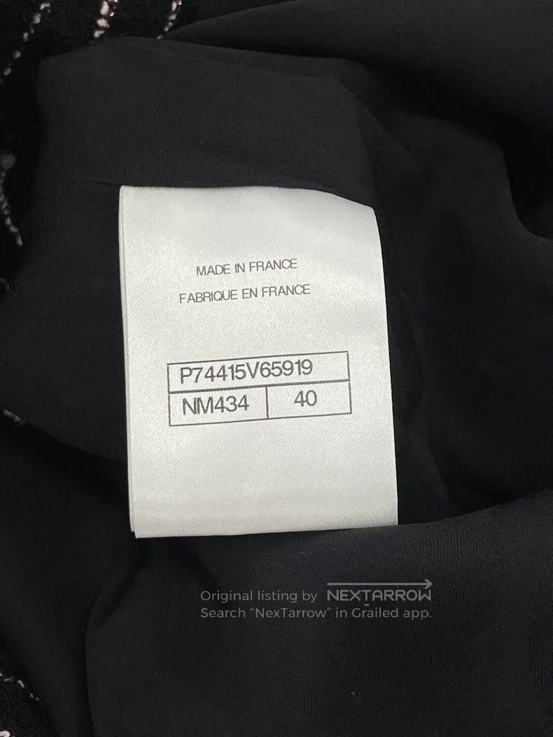 Chanel Chanel 23P black striped black and white pink woven long c Size S / US 4 / IT 40 - 8 Thumbnail