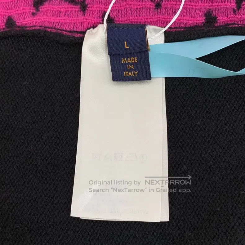 Louis Vuitton Louis Vuitton Color-block back logo and full-print cashmer Size US L / EU 52-54 / 3 - 6 Thumbnail