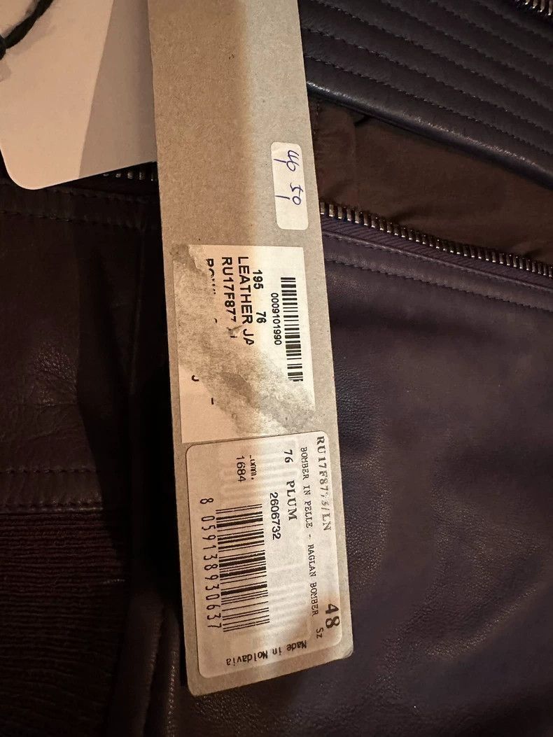 Rick Owens rick owens ro leather pilot jacket midnight purple-2508 Size US L / EU 52-54 / 3 - 4 Thumbnail