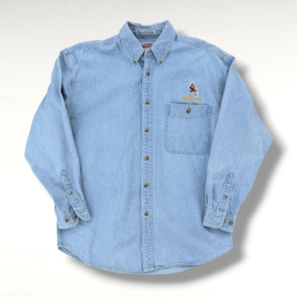 Nutmeg Vintage Nutmeg Arizona State University Denim Button Shirt Size US M / EU 48-50 / 2 - 1 Thumbnail