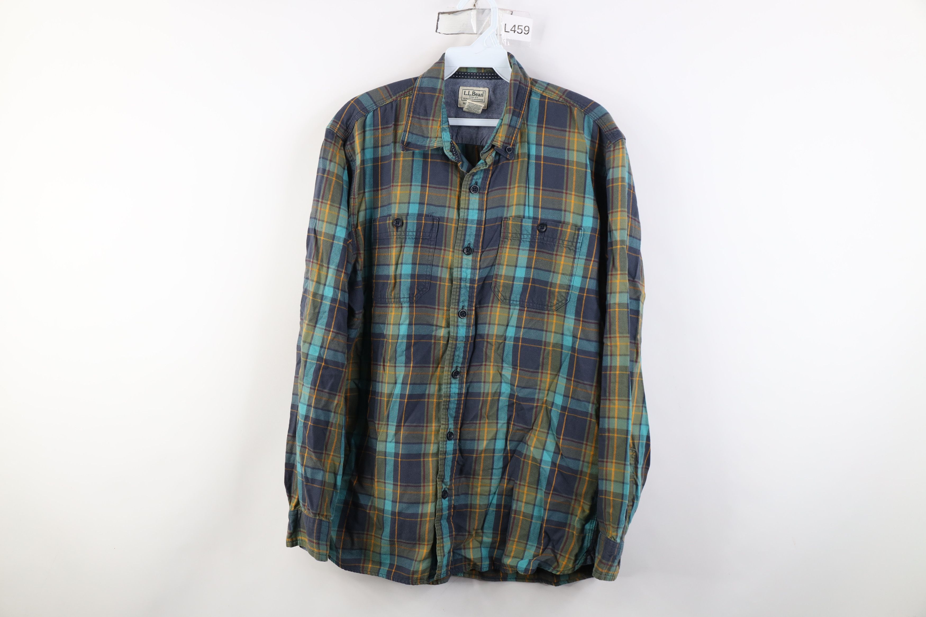 L.L. Bean Vintage LL Bean Slightly Fitted Flannel Button Down Shirt Size US M / EU 48-50 / 2 - 1 Thumbnail