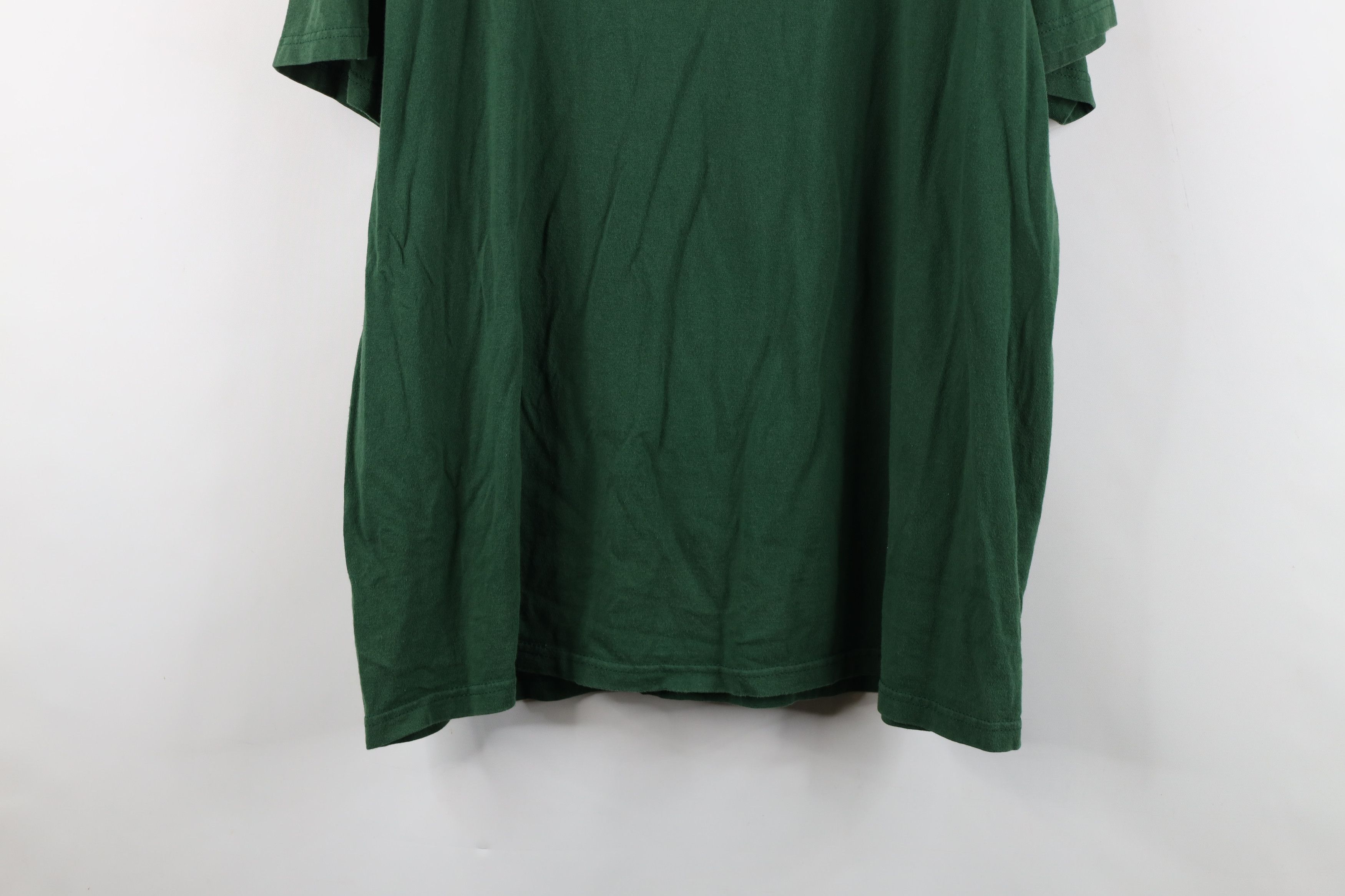 Vintage Vintage 90s Streetwear Cotton Short Sleeve T-Shirt Green Size US XXL / EU 58 / 5 - 12 Thumbnail