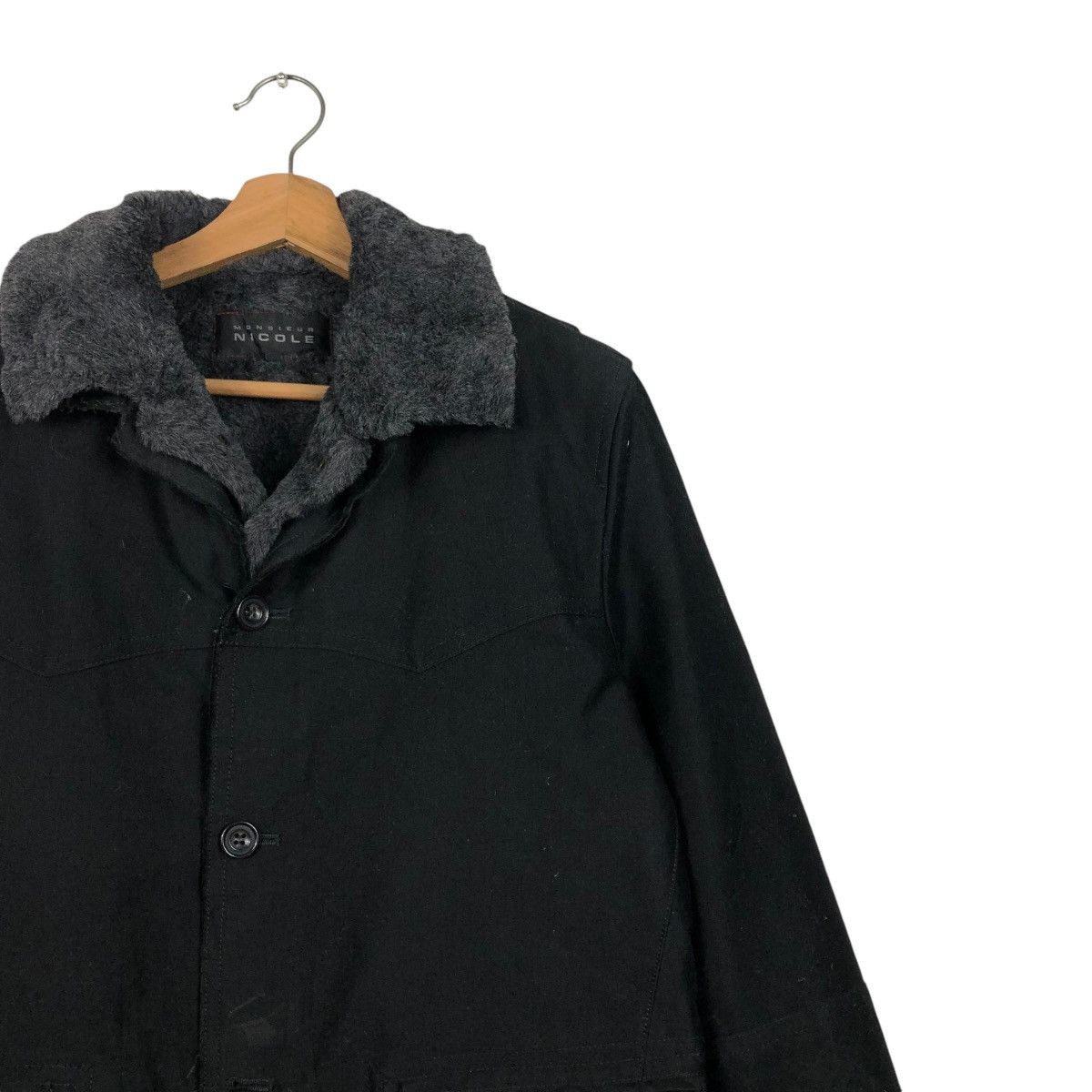 Japanese Brand 🔥VINTAGE CHORE JACKET MONSIUER NICOLE MINK FUR BLANKET Size US M / EU 48-50 / 2 - 8 Thumbnail