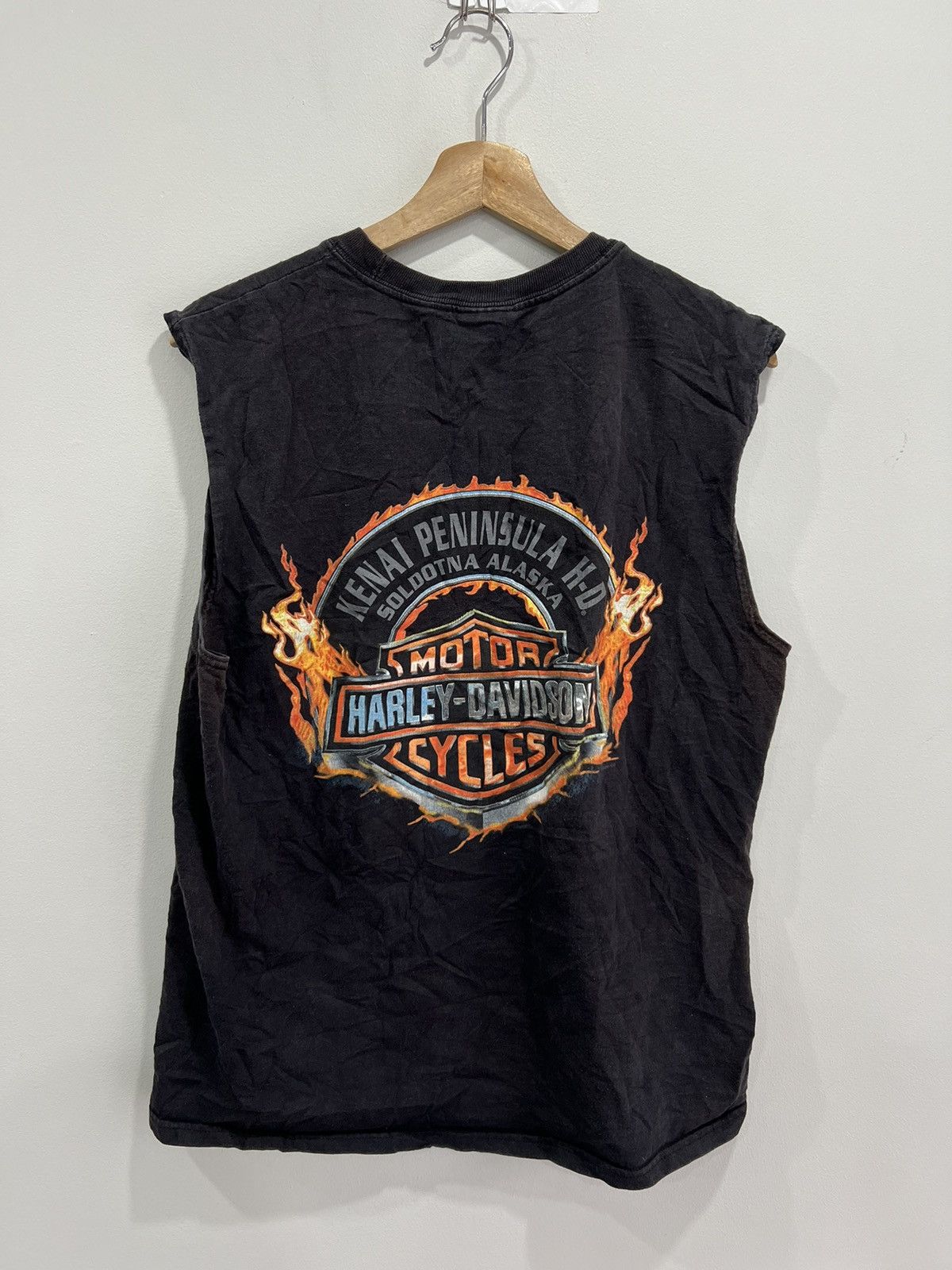 Harley Davidson × Vintage Vintage Harley Davidson Sleeveless shirt eagle Size US M / EU 48-50 / 2 - 2 Thumbnail