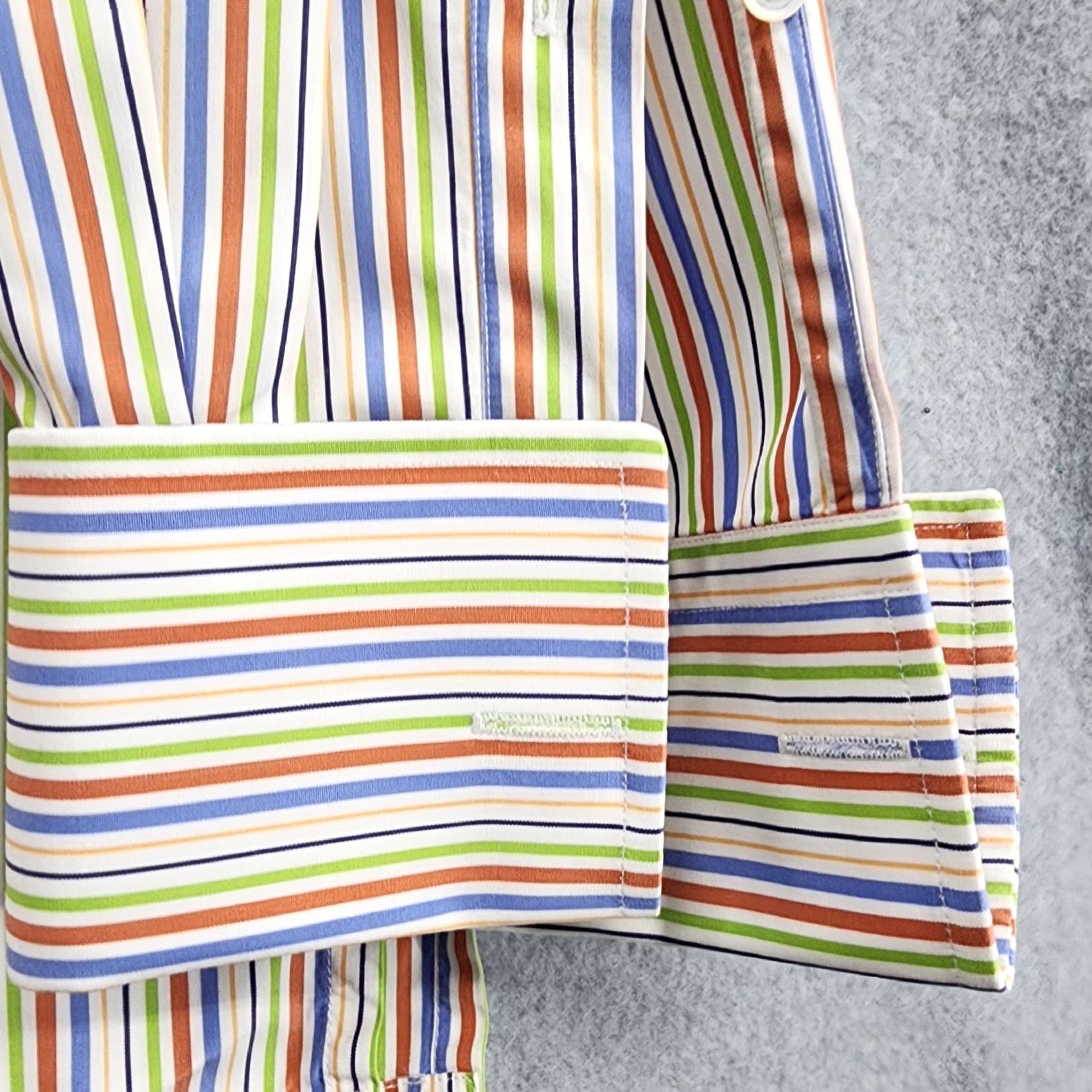 Hamilton Hamilton Shirt Co Men's Striped Long Sleeve Shirt USA 3XL Button-Down Collared Combo Breathable Casual Old? hmm Size US XXL / EU 58 / 5 - 3 Thumbnail