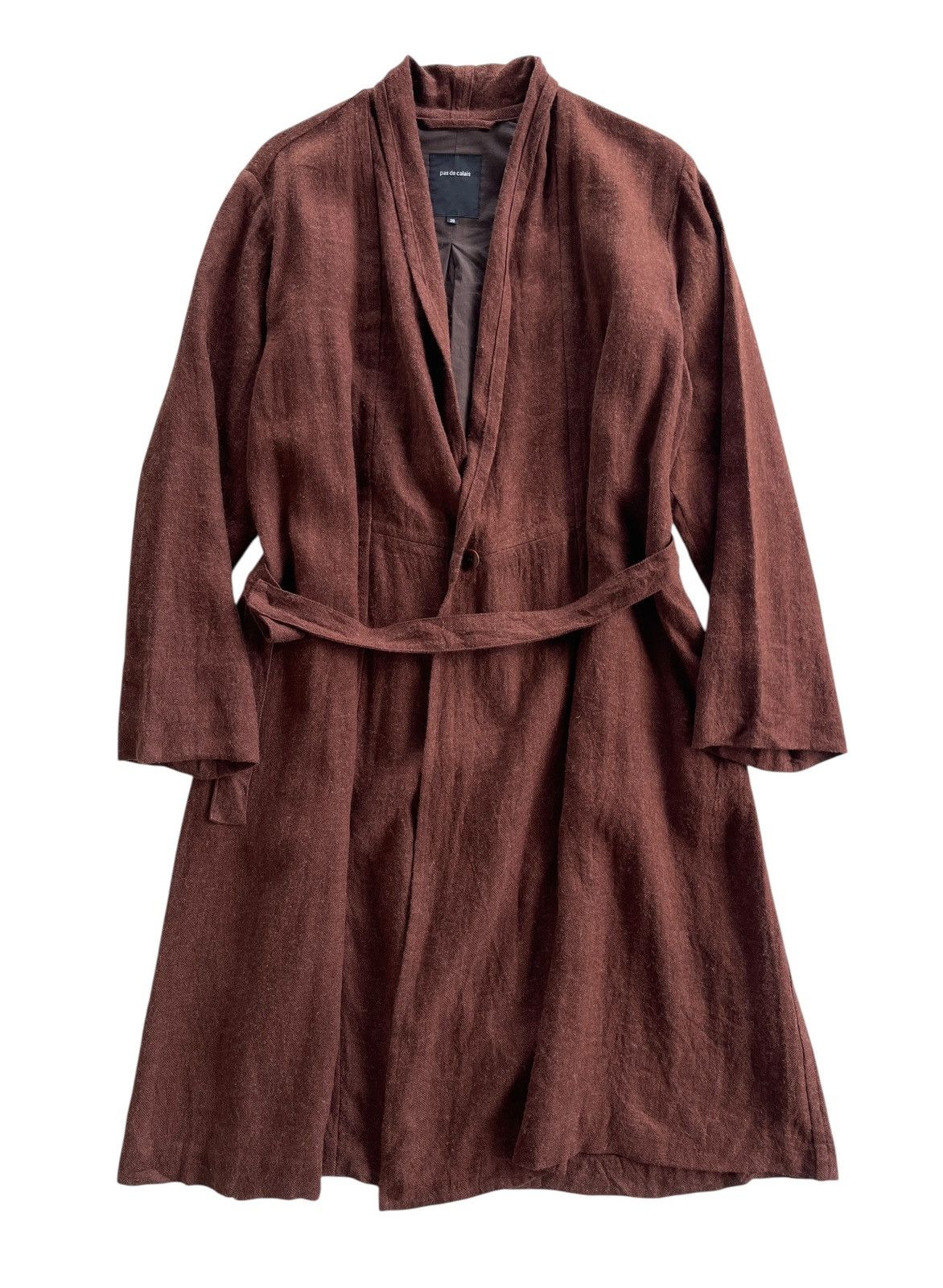Pas de Calais Pas De Calais Linen Single Button Gown Coat Size US M / EU 48-50 / 2 - 1 Thumbnail