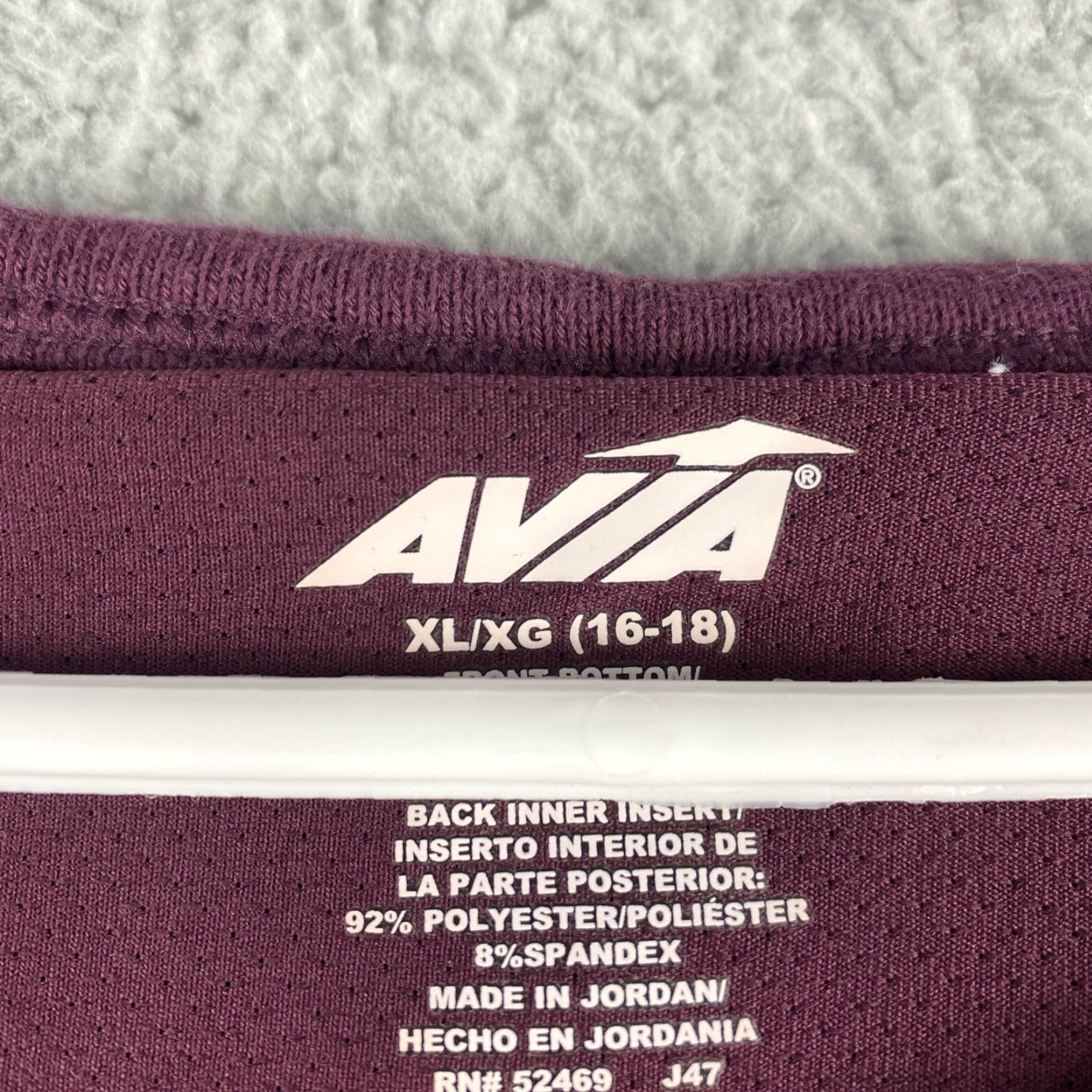 Avia Avia Womens Fleece Sweatshirt XL Burgundy Maroon / 46-6 Pullover Cowl Neck Regular Size XL / US 12-14 / IT 48-50 - 2 Thumbnail