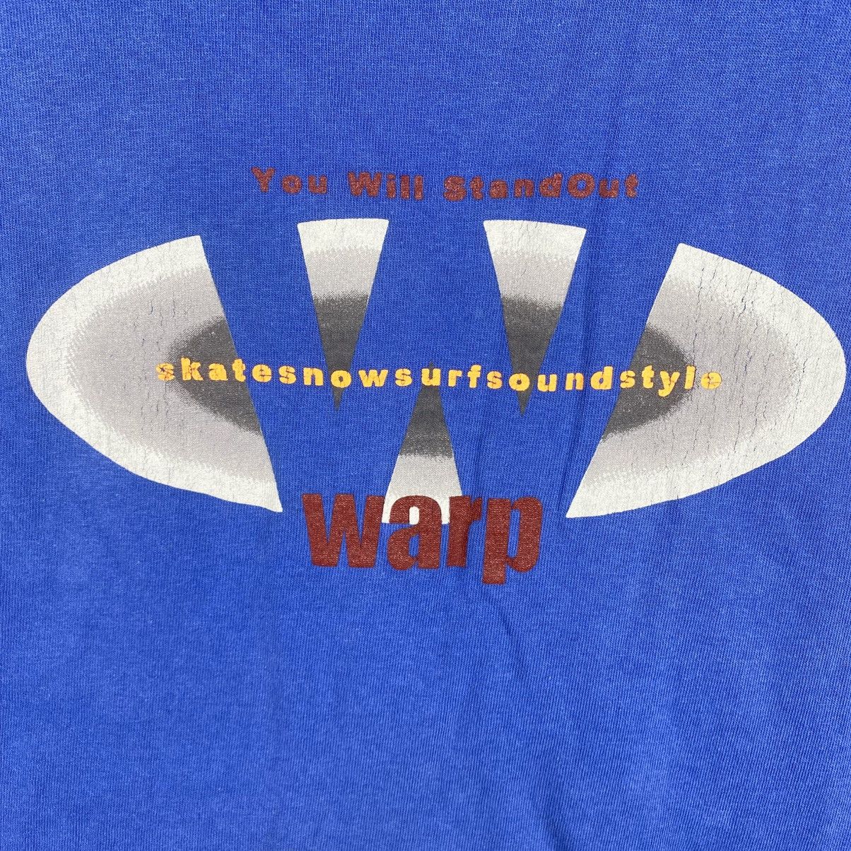 Vintage Vintage WARP Skate Snow Surf Sound Style Graphic Tee Shirt Size US L / EU 52-54 / 3 - 2 Thumbnail