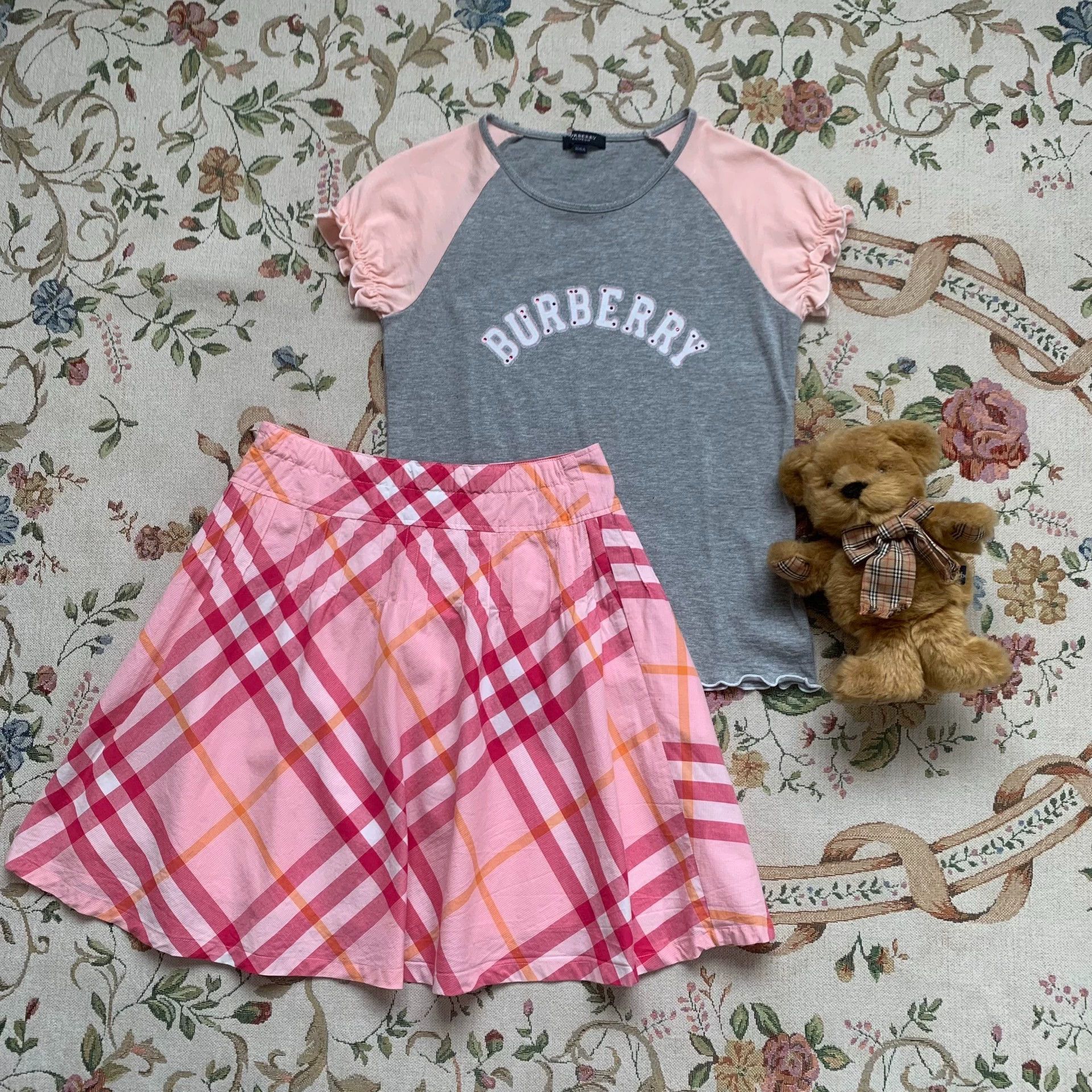 Burberry Burberry Pink Plaid Skirt - dmc Size US 28 / EU 44 - 1 Thumbnail