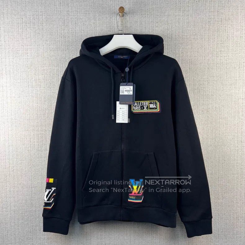 Louis Vuitton Louis Vuitton Colorful Embroidered Zip-up Hoodie Size US XL / EU 56 / 4 - 1 Thumbnail