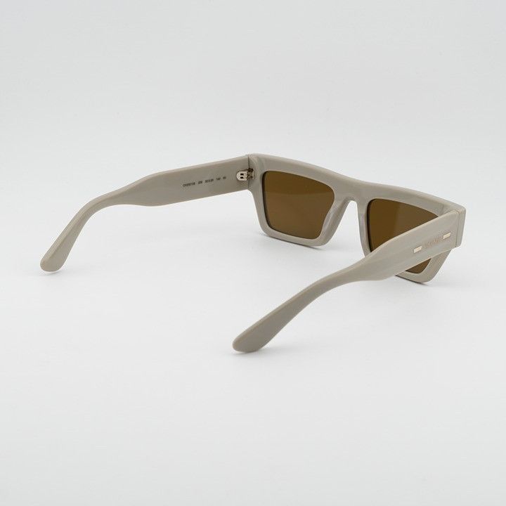 Calvin Klein Calvin Klein CK25510S 209 Unisex Sunglasses Beige Rectangle Size ONE SIZE - 9 Thumbnail