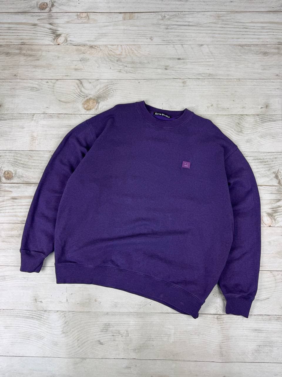 Acne Studios Acne Studios Crew Neck Sweatshirt Oversized Electric Purple Size US S / EU 44-46 / 1 - 1 Thumbnail