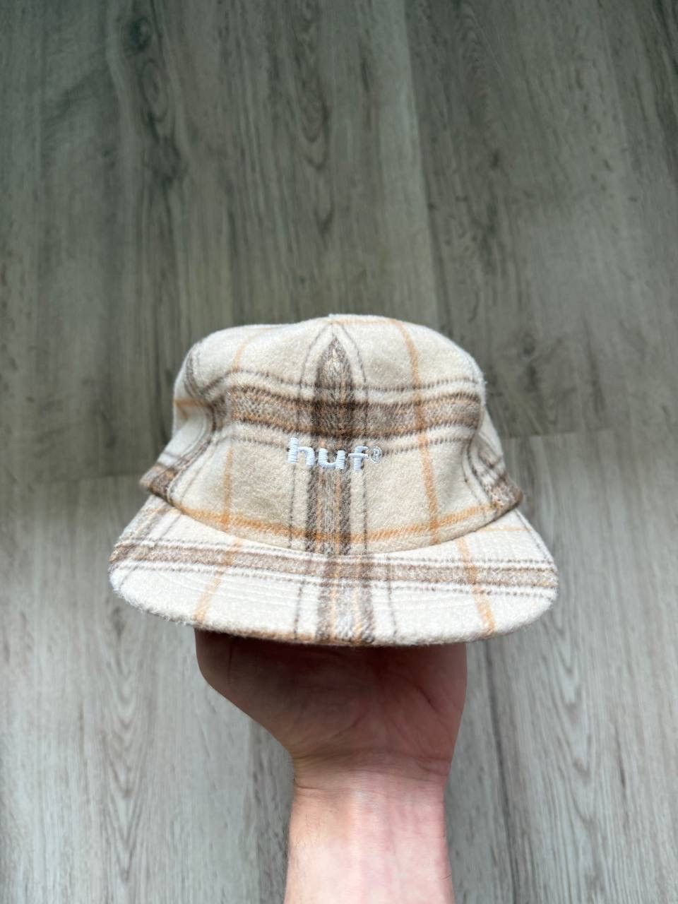 Huf HUF 98 plaid 5 panel hat color oatmeal Size ONE SIZE - 2 Thumbnail
