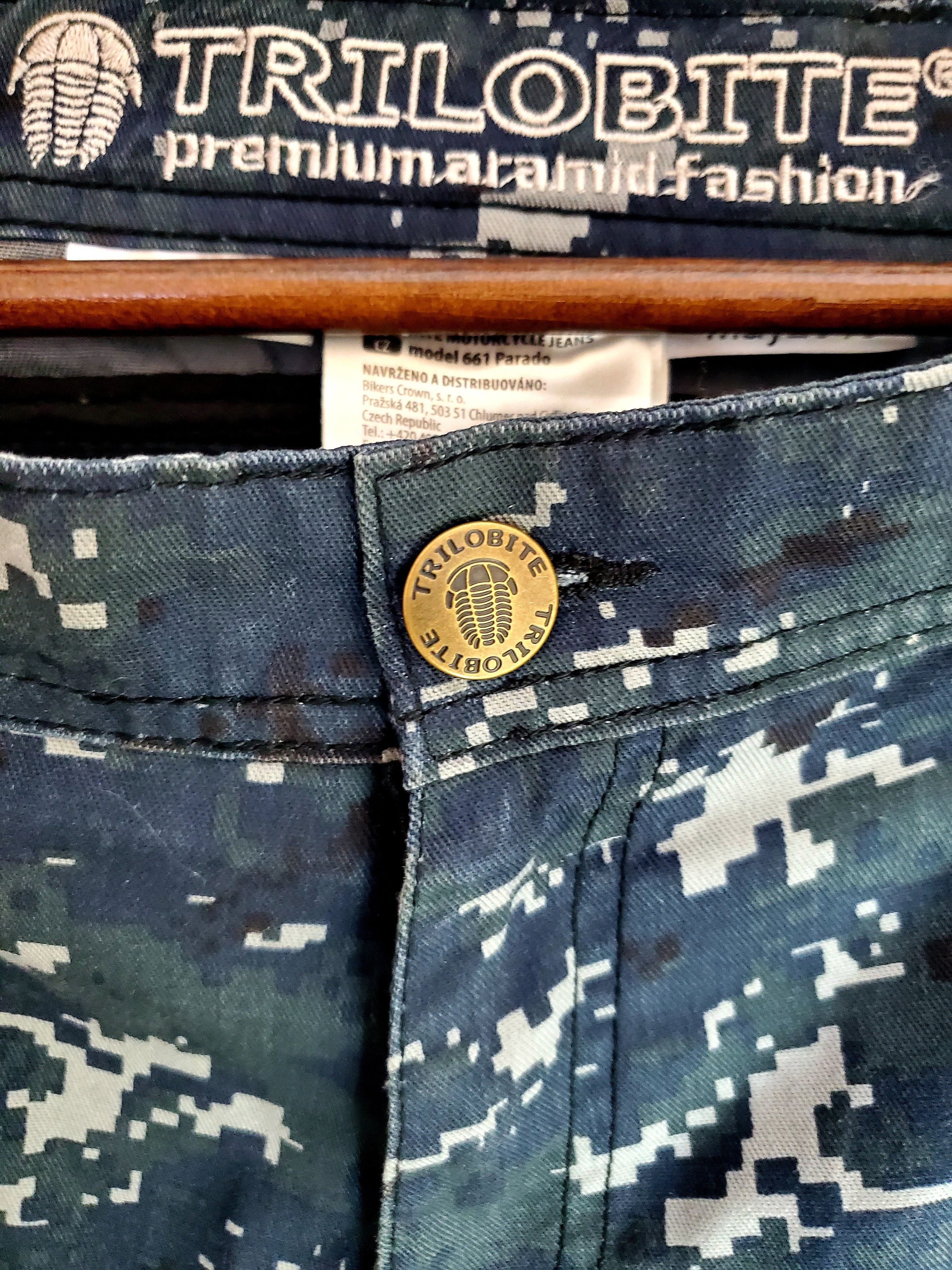 Other Trilobite Parado Motorcycle Jeans Digi Camo Blue perfect con Size US 32 / EU 48 - 5 Thumbnail