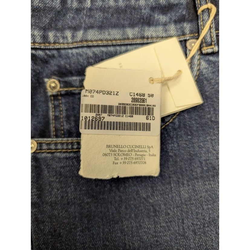 Brunello Cucinelli o1rshd1 Denim Jeans in Blue Size US 34 / EU 50 - 21 Thumbnail