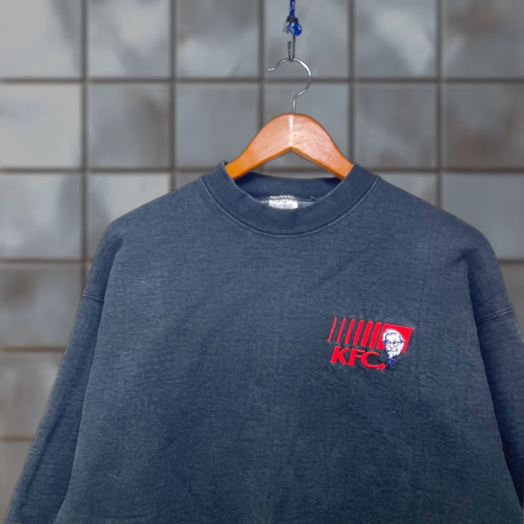 Fruit Of The Loom VINTAGE KFC Kentucky Fried Chicken Long Sleeve Shirt L Mens Black Size US L / EU 52-54 / 3 - 1 Thumbnail