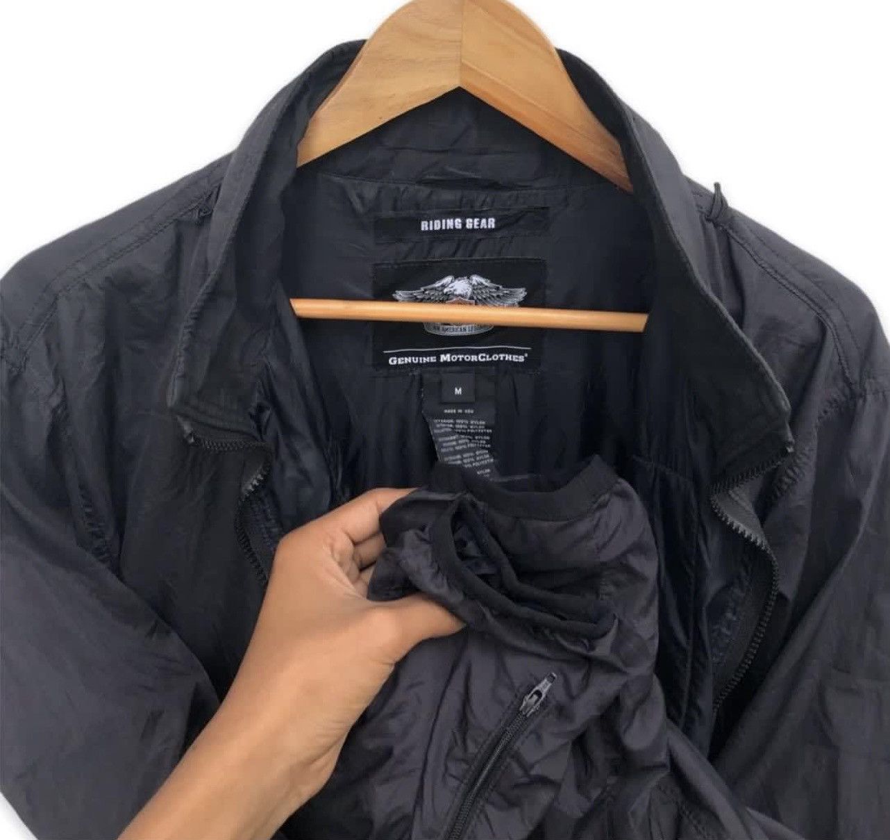 Harley Davidson HARLEY DAVIDSON MEN'S NYLON RIDING GEAR MOTO JACKET Size US M / EU 48-50 / 2 - 9 Thumbnail