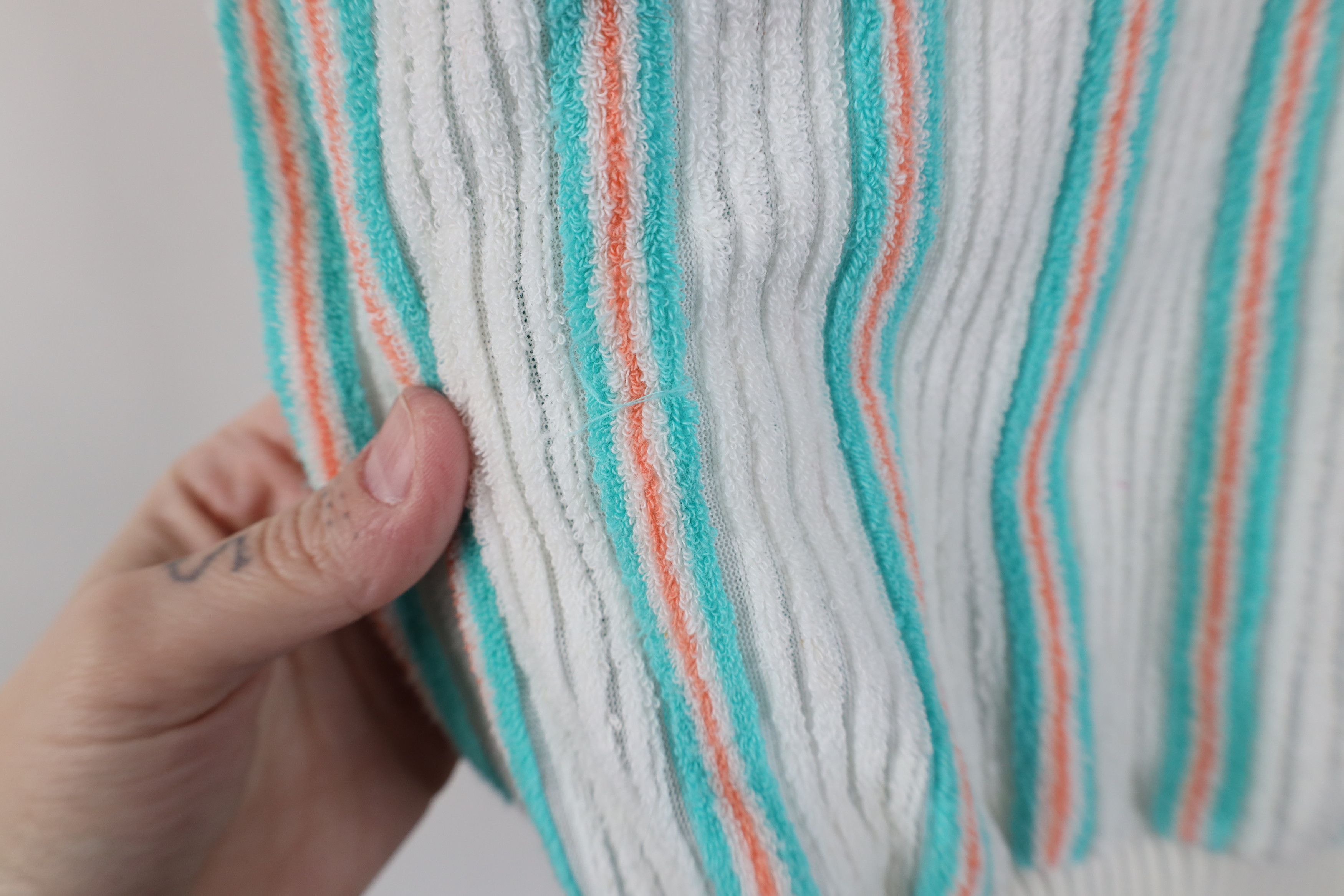 Vintage Vintage 70s Streetwear Striped Terry Cloth Sweater Vest USA Size L / US 10 / IT 46 - 9 Thumbnail