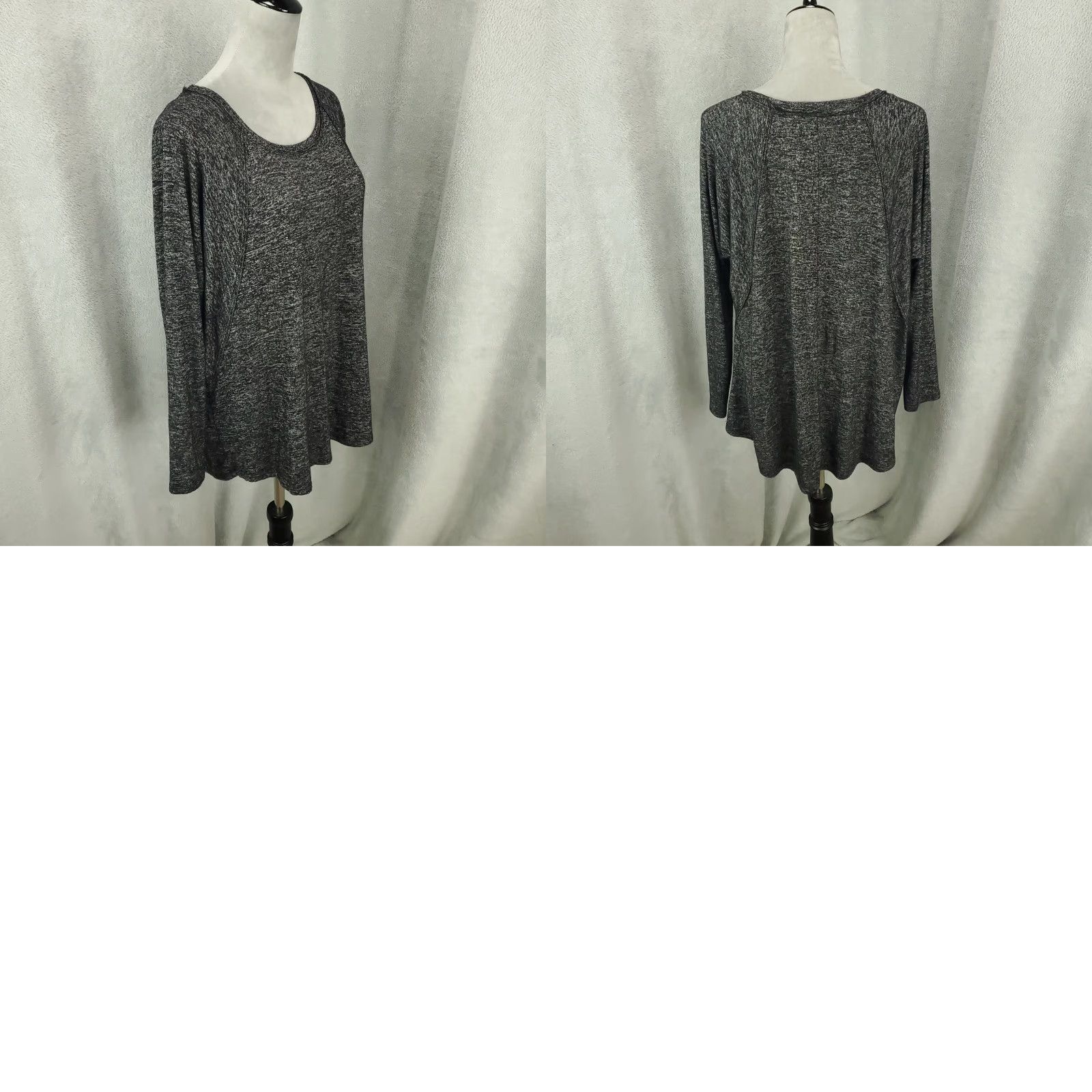 Vintage Grace Womens Sweater 0X Pullover Knit Long Sleeve Black Gray Size XL / US 12-14 / IT 48-50 - 8 Thumbnail