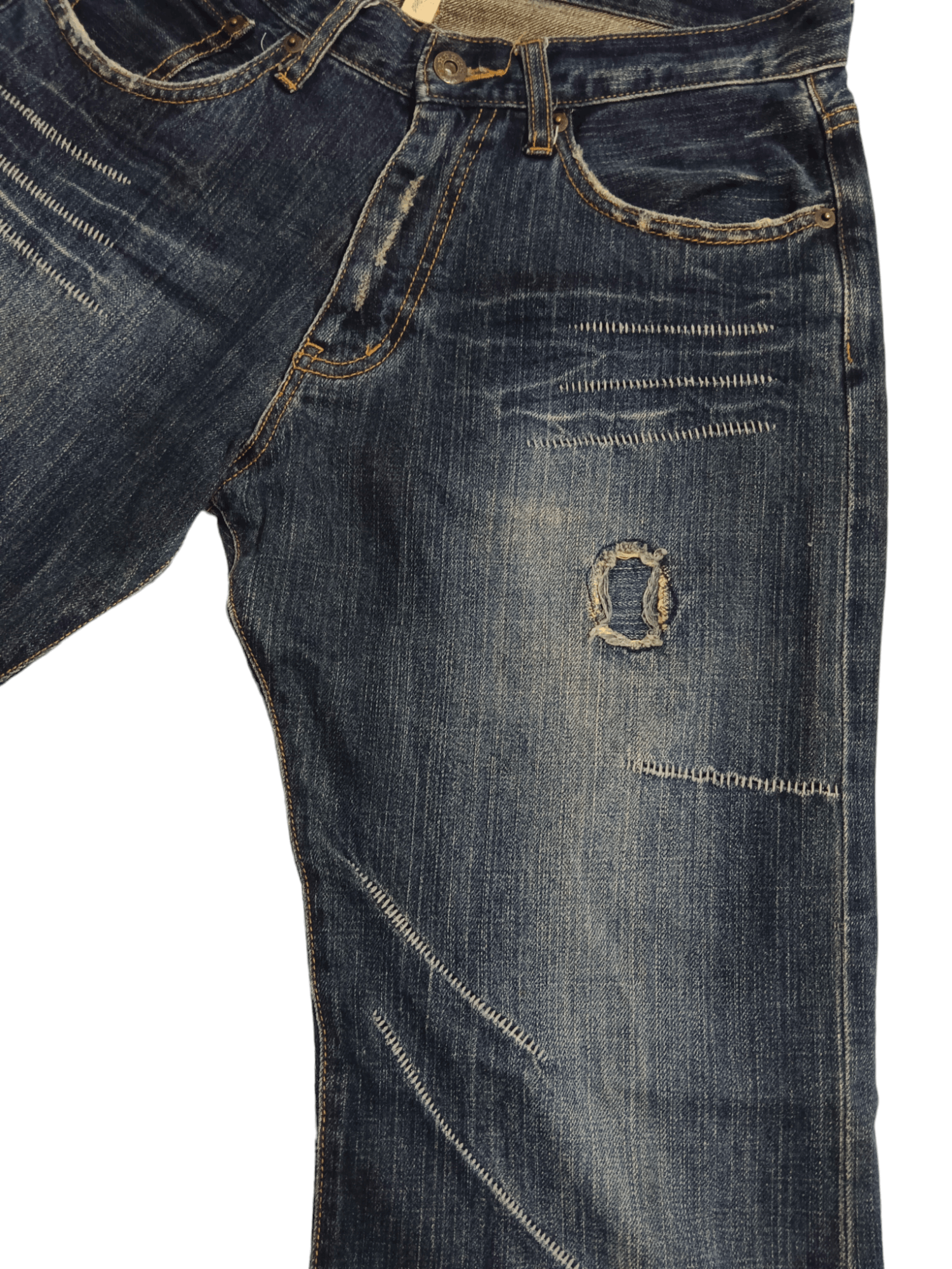 Japanese Brand Modish Style Punk Wide Leg Denim Size US 31 - 7 Thumbnail