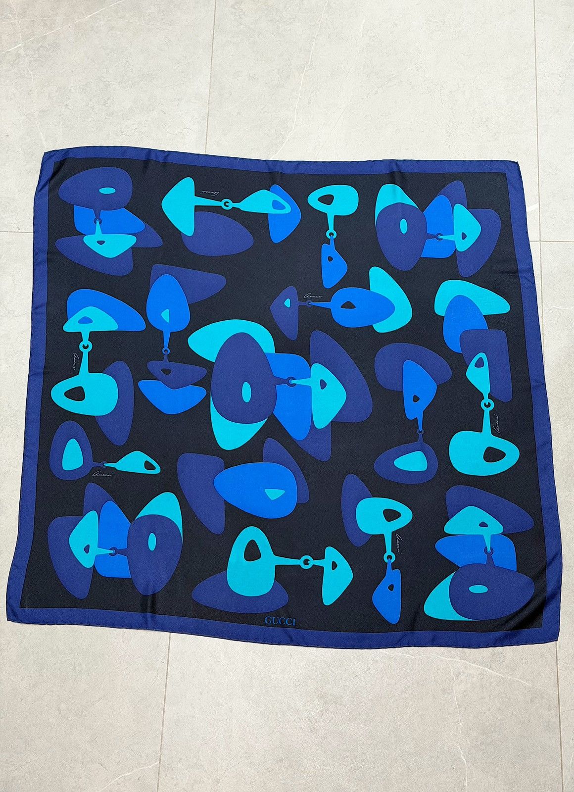 Gucci GUCCI Tom Ford SS 1999 Horsebit Silk Scarf Demna Nettspend Size ONE SIZE - 6 Thumbnail