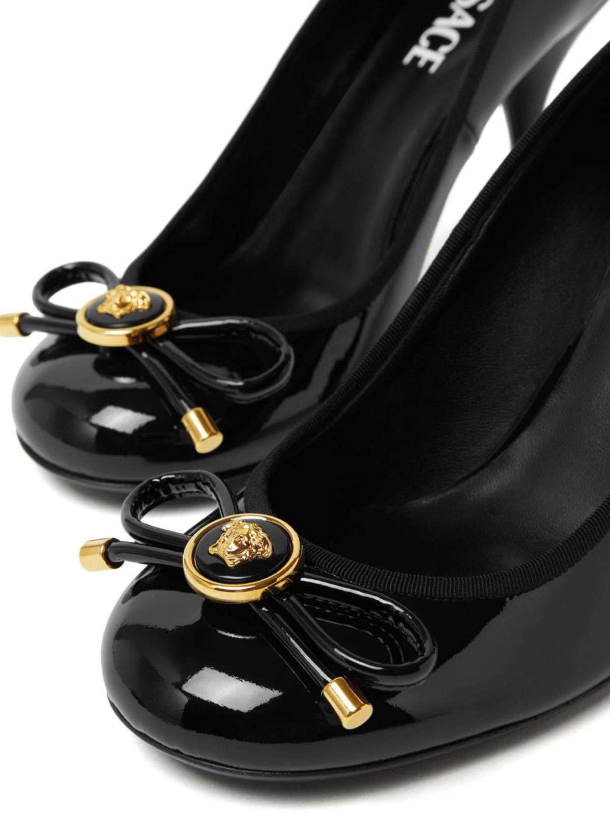 Versace Versace Opera Bow Patent Pumps Size US 5 / IT 35 - 5 Thumbnail