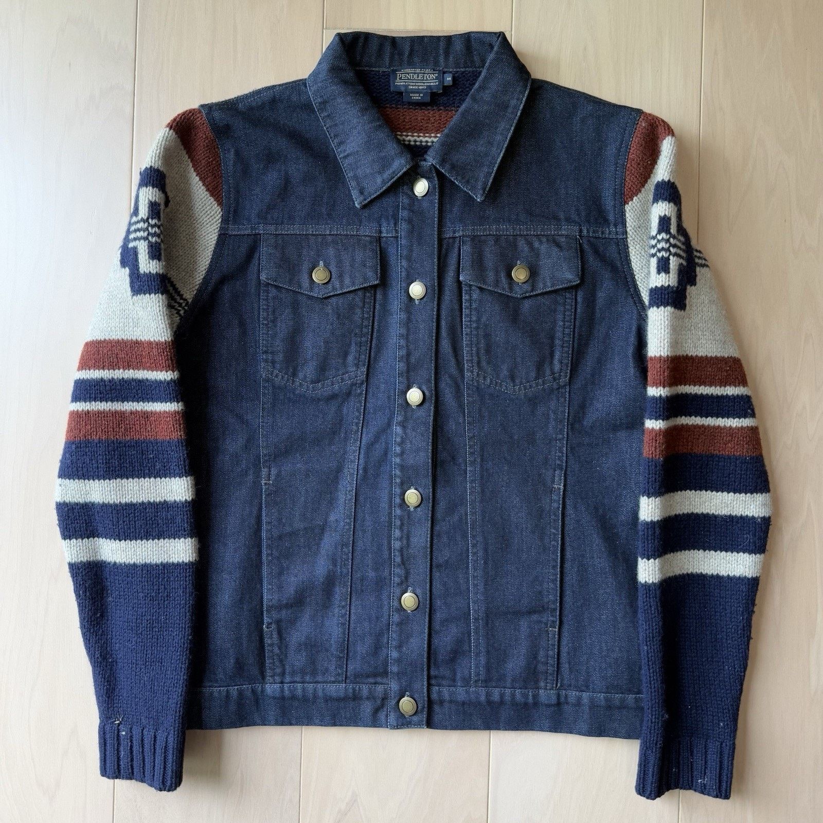 Pendleton Pendleton Athena Lambswool Sweater Jacket Women's M Size M / US 6-8 / IT 42-44 - 2 Thumbnail