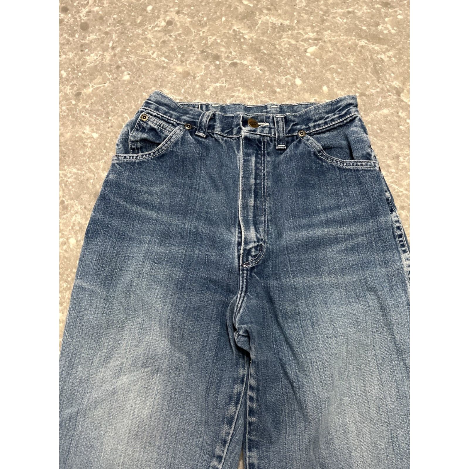 Wrangler VINTAGE Wrangler Jeans Junior High Waist 9 Straight Leg Denim USA Made Blue 80s Womens Jeans Size 30" / US 8 / IT 44 - 2 Thumbnail