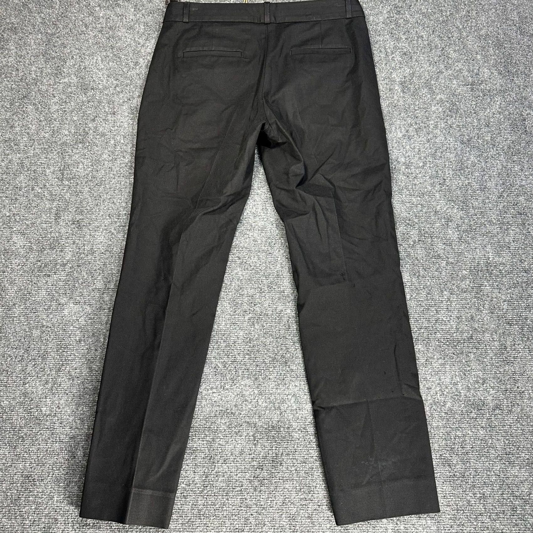 Banana Republic Banana Republic Pants Womens 4 Ryan Fit Black Cotton Stretch Pockets Straight Size 27" / US 4 / IT 40 - 7 Thumbnail