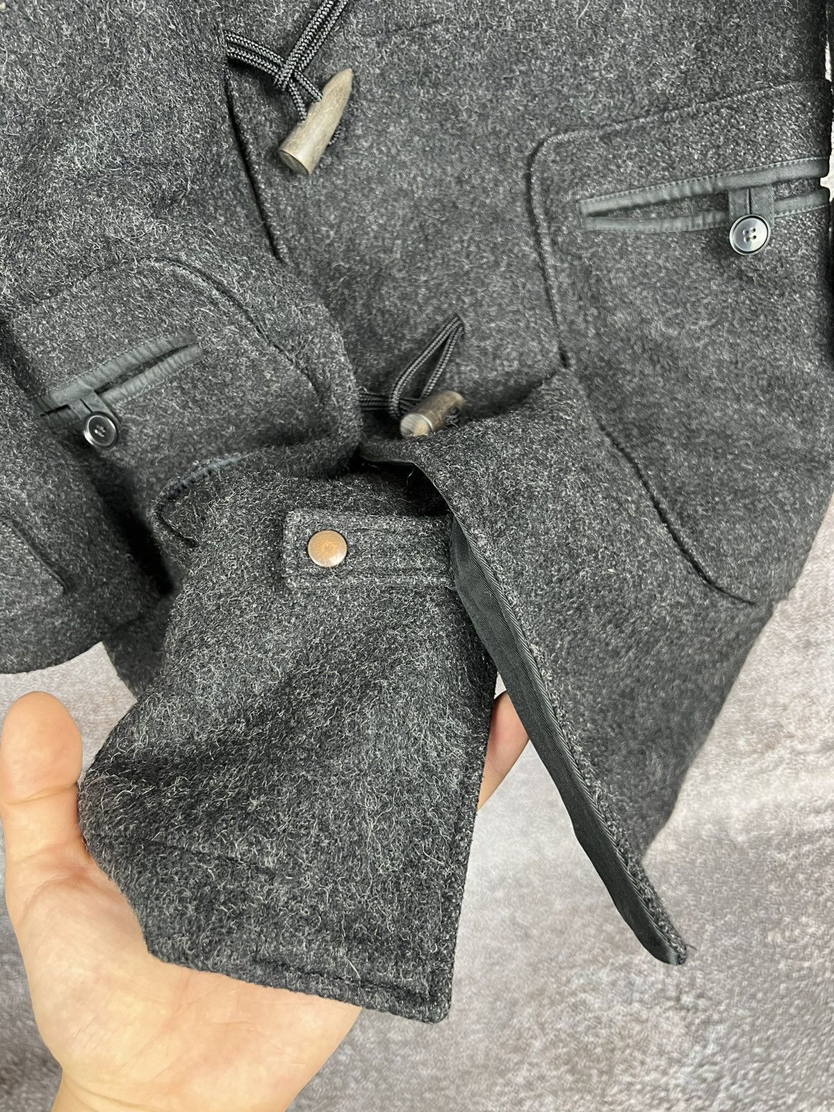 Acne Studios × Designer Acne Studios AW/10 Cover Wool Hooded dufflecoat gloverall Size XL / US 12-14 / IT 48-50 - 7 Thumbnail